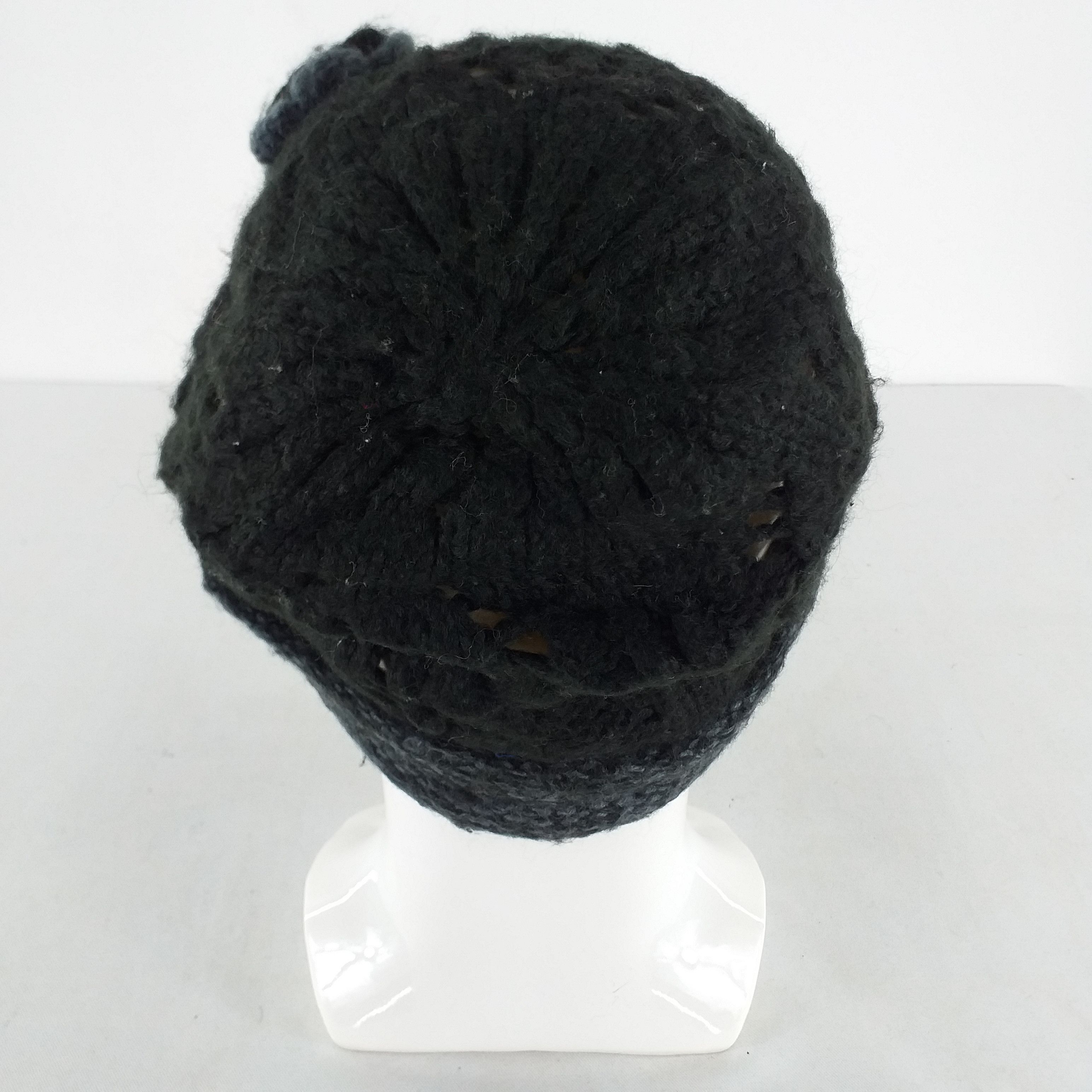 Japanese Brand Big Flower Snow Cap Hat Beanie -BN378 Size ONE SIZE - 3 Thumbnail