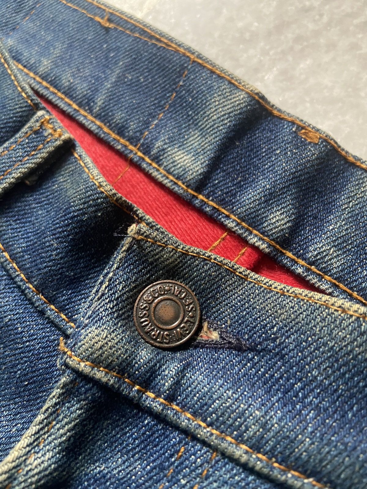 Levi's Vintage Levis 2517 Orange Tab Jeans Flannel Lined Insulated Size US 31 - 4 Thumbnail