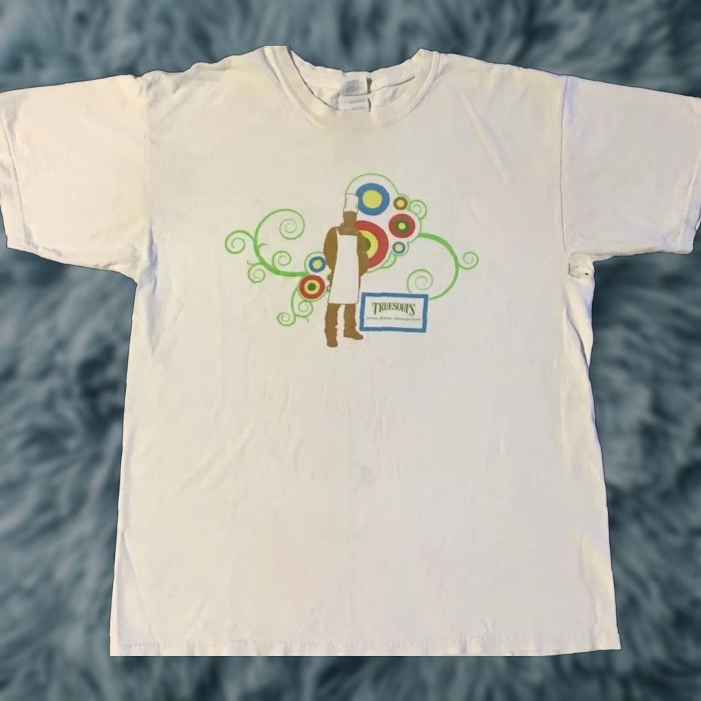 Vintage Vtg True Soups Faded Distress Promo Shirt L Food Abstract Art Skate Grunge 90s Size US L / EU 52-54 / 3 - 1 Thumbnail
