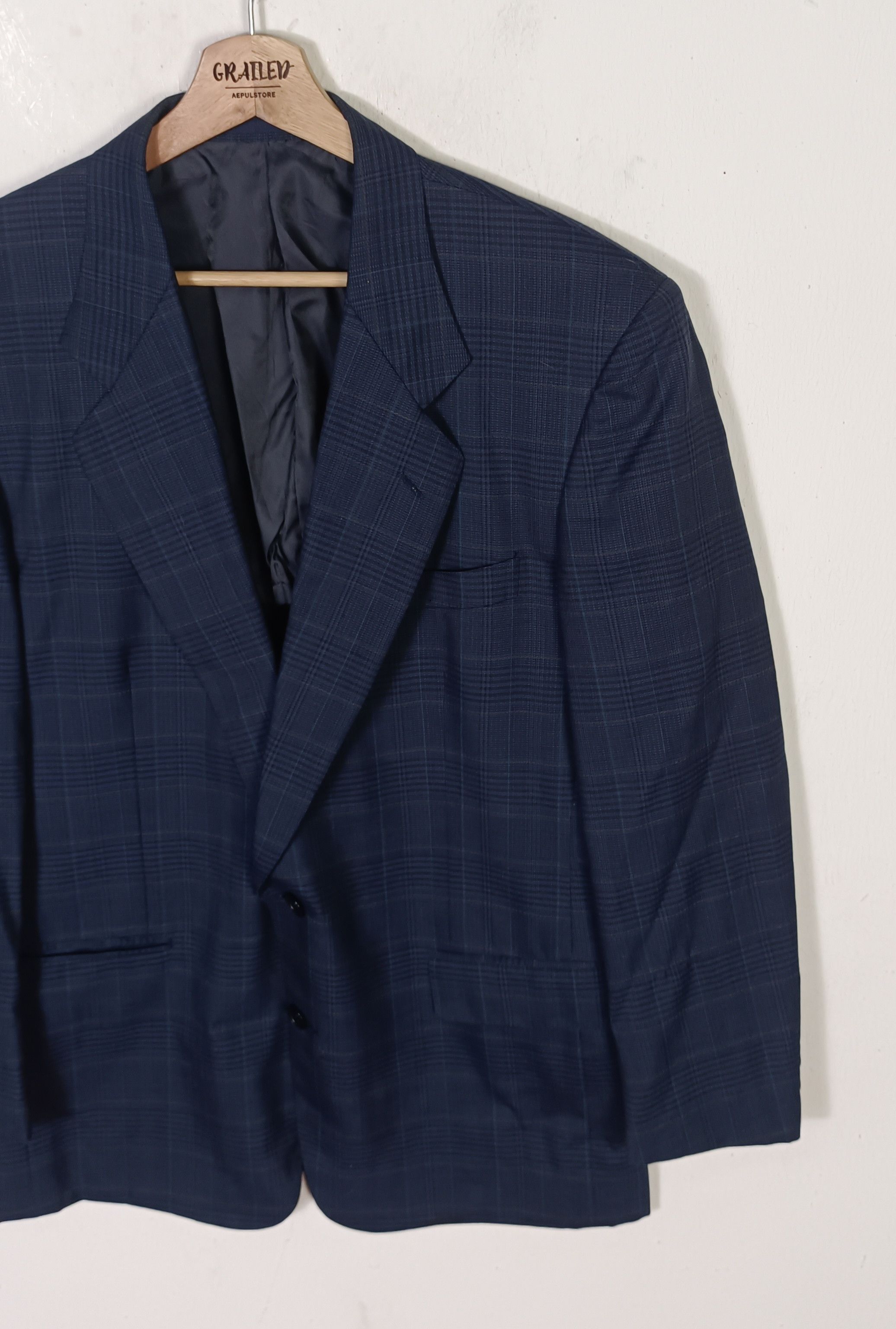 Yves Saint Laurent Yves Saint Laurent Hickory Suit Blazer Size 40R - 4 Thumbnail