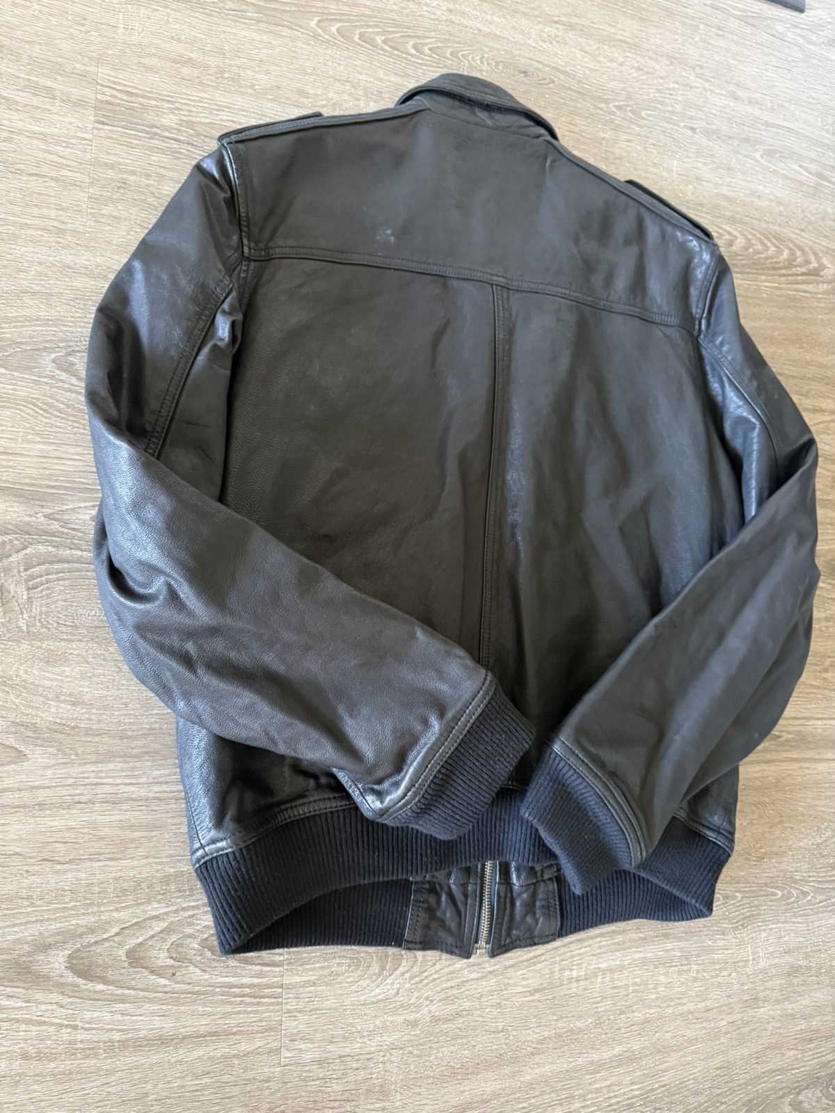 Kenneth Cole James Dean Biker Zipper Leather Jacket Size US M / EU 48-50 / 2 - 2 Thumbnail
