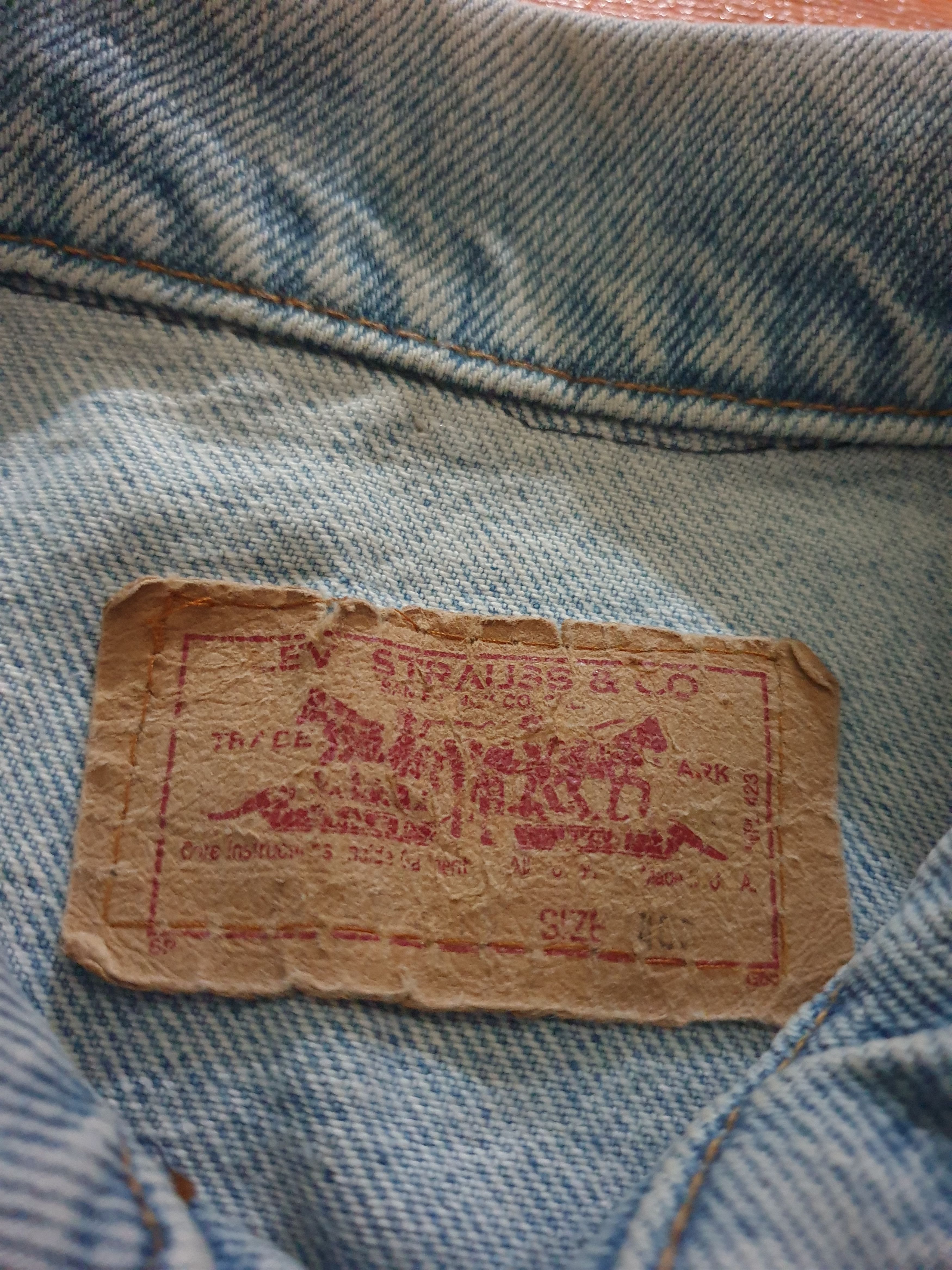 Levi's 💥Vintage levis Made in USA stonewashed jacket Size US M / EU 48-50 / 2 - 2 Thumbnail