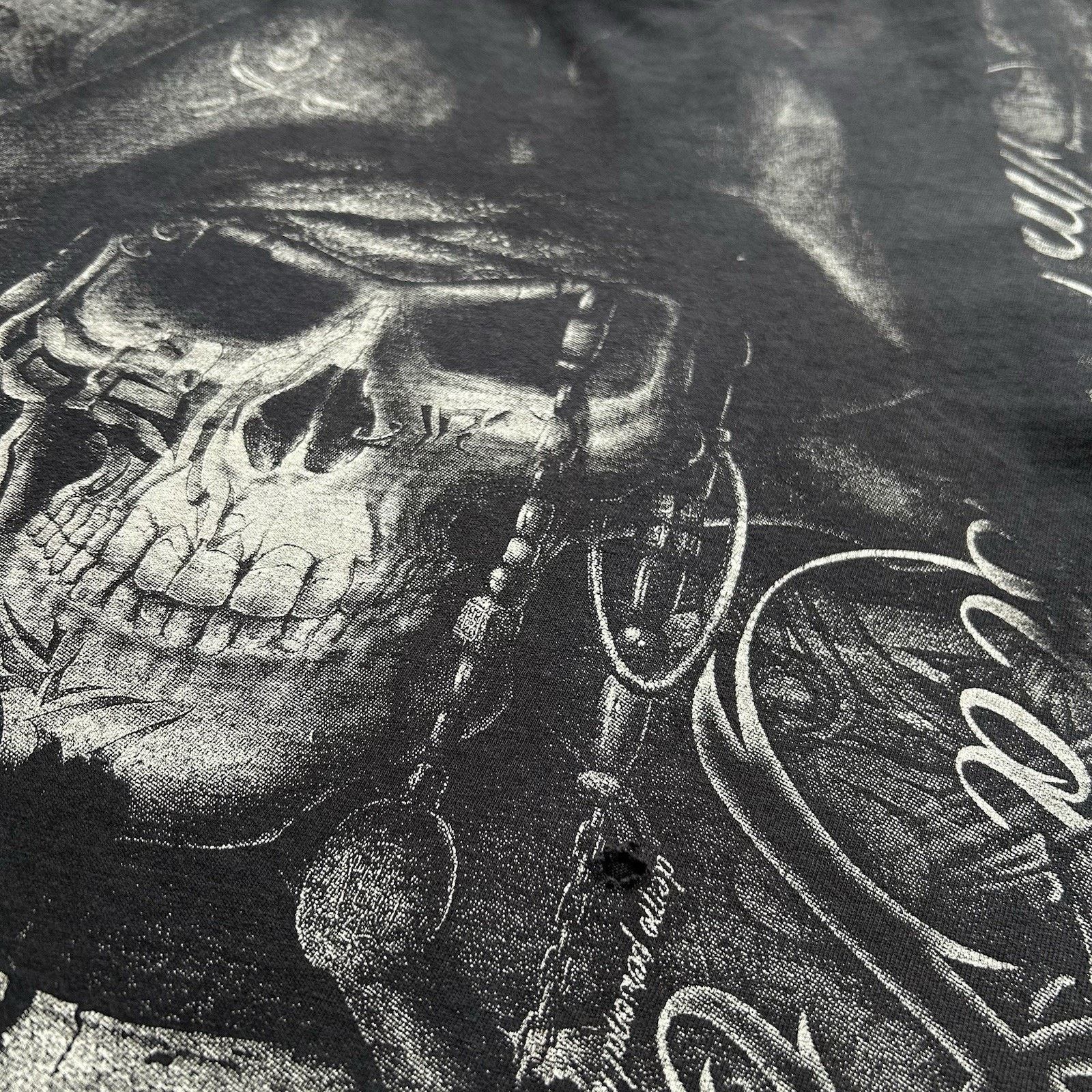 Vintage Vintage Y2K Pirate Skull AOP Shirt Large Faded Distressed Size US L / EU 52-54 / 3 - 3 Thumbnail