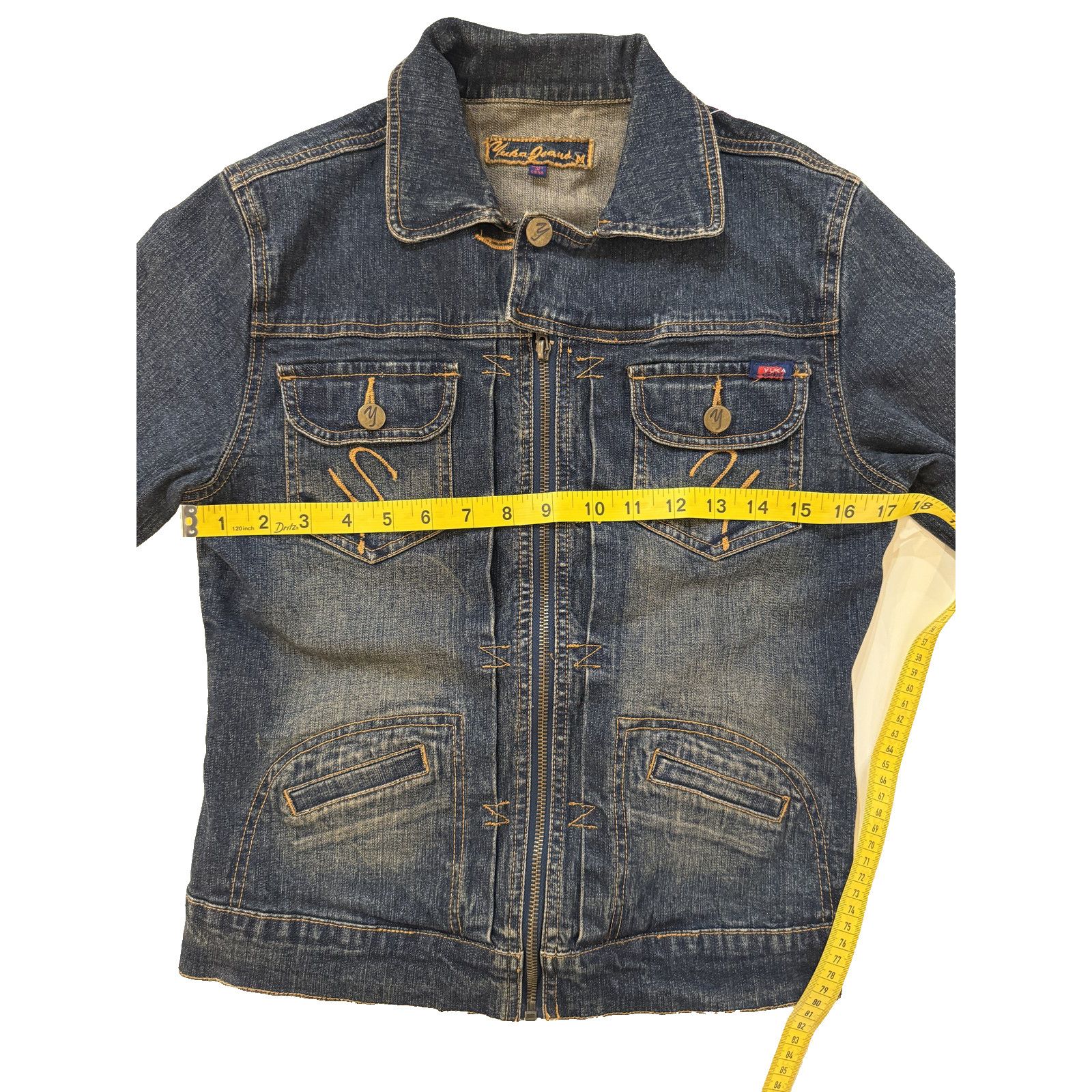 & Other Stories Vintage Yuka Jeans Denim Jacket Women's M Streetwear Y2K Size M / US 6-8 / IT 42-44 - 7 Thumbnail