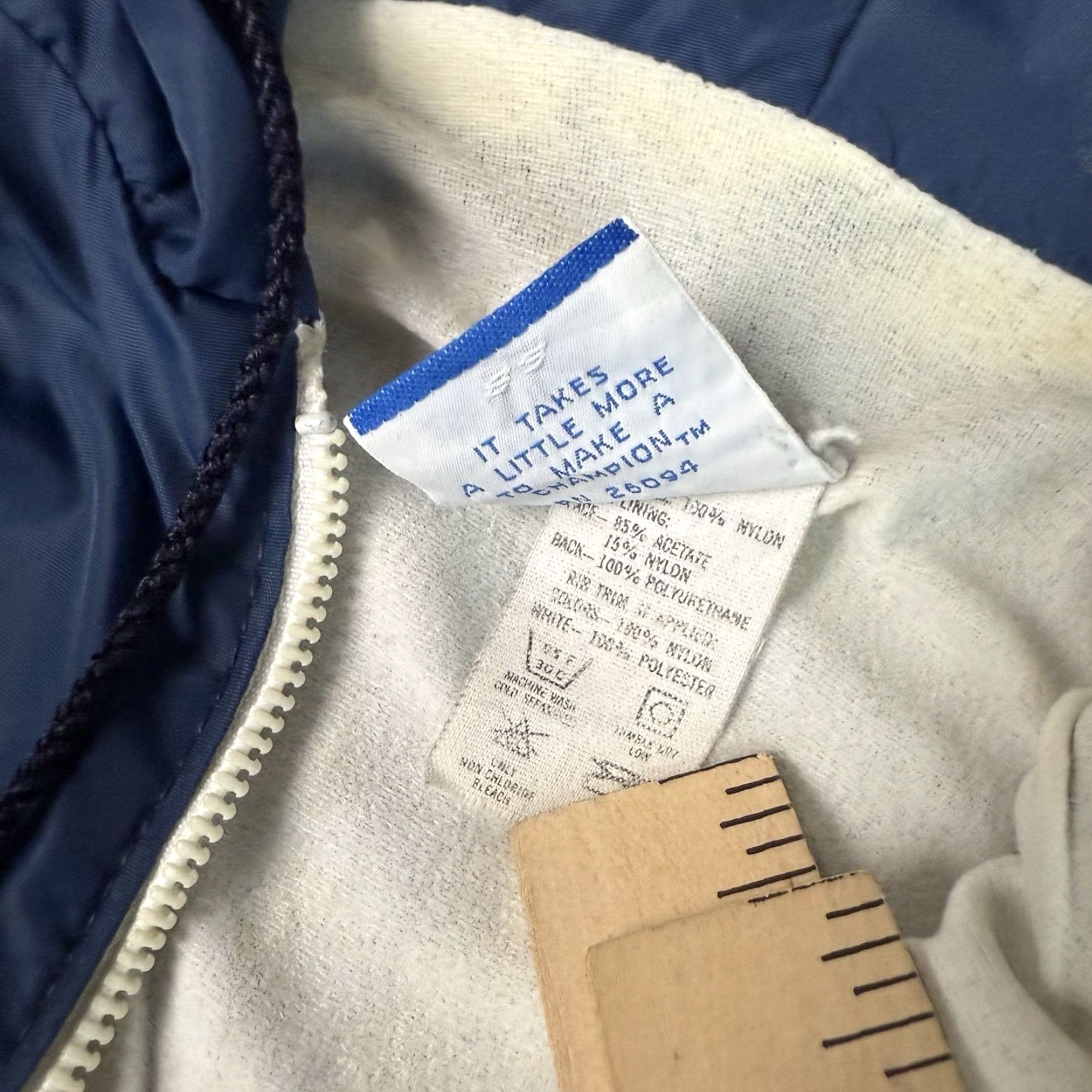 Champion VINTAGE Champion Jacket Adult Small Varsity St. Paul’s USA 80s Blue Nylon Zip Pockets Mens Size US S / EU 44-46 / 1 - 7 Thumbnail