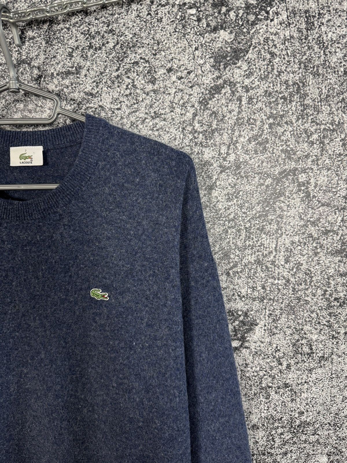 Lacoste Men’s Lacoste Vintage Wool Sweater Pullover Size 7 (XXL) Size US XXL / EU 58 / 5 - 2 Thumbnail