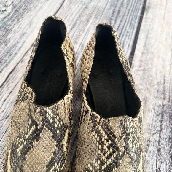 Other Modern Vice New York Leather Snake Print Booties Size US 8.5 / IT 38.5 - 4 Thumbnail