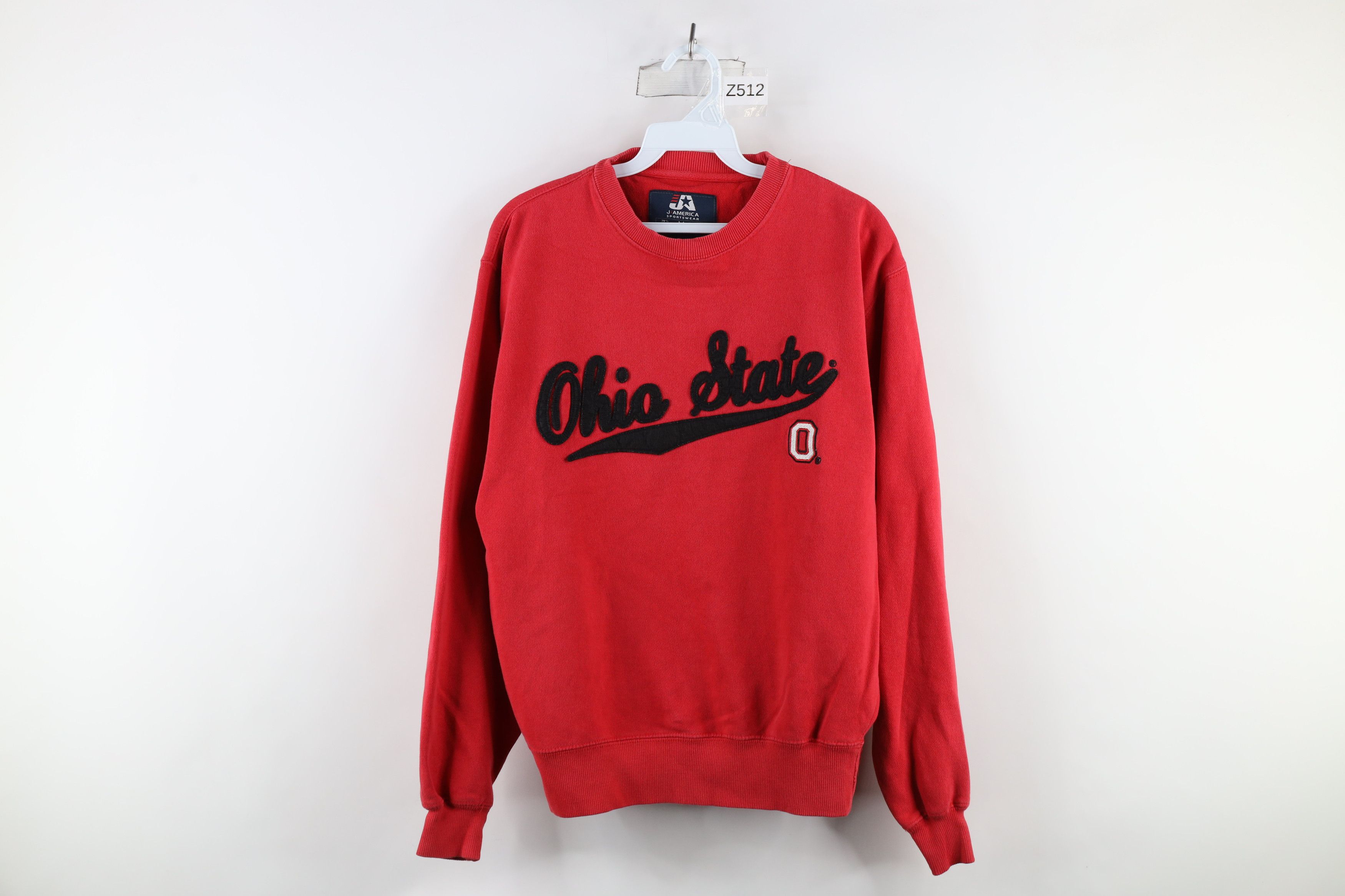 Vintage Vintage 90s Out Script Ohio State University Sweatshirt Red Size US M / EU 48-50 / 2 - 1 Thumbnail