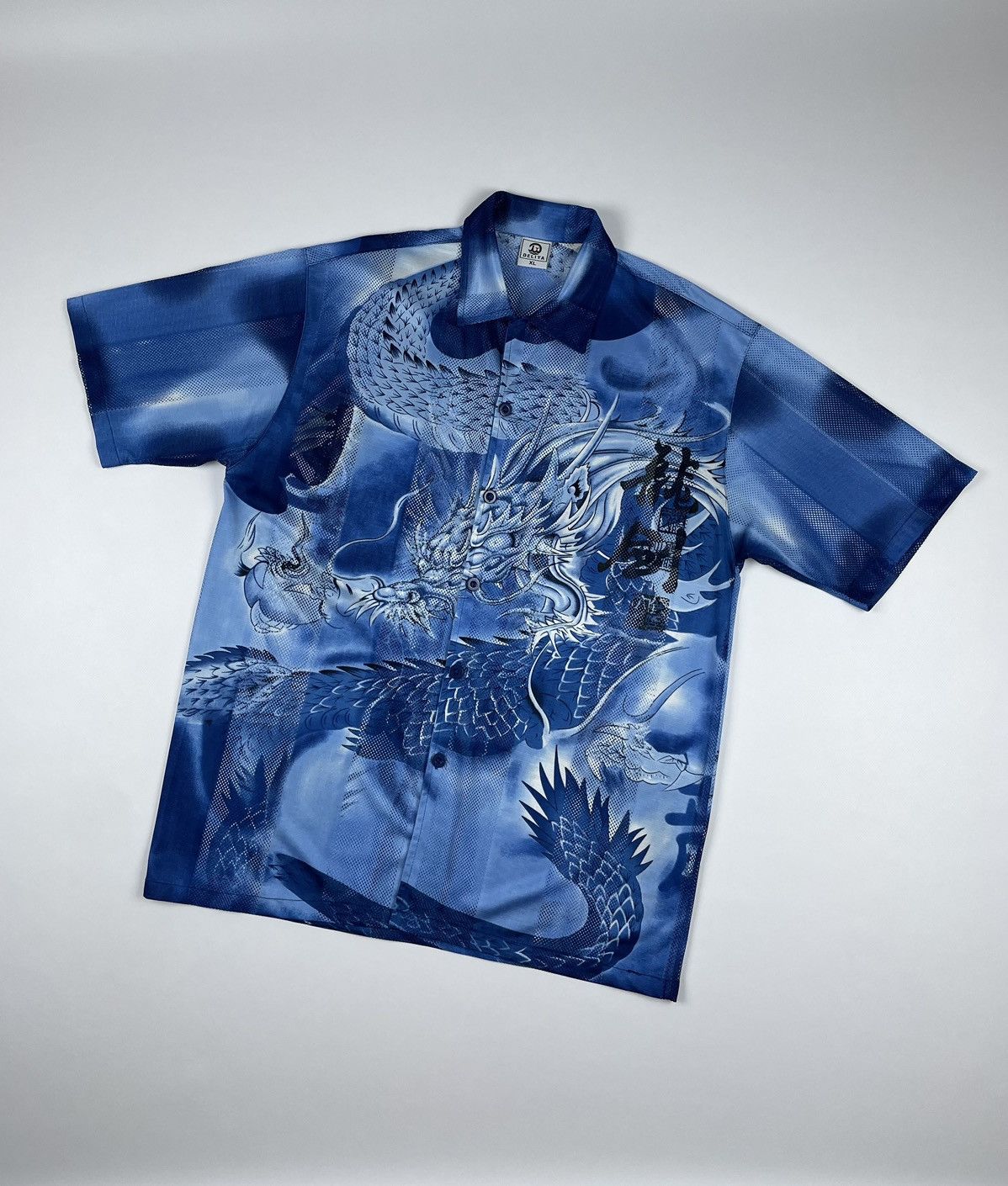 Japanese Brand Vintage Y2K Dragon Logo Button Up Shirt Japan street style Size US XL / EU 56 / 4 - 2 Thumbnail