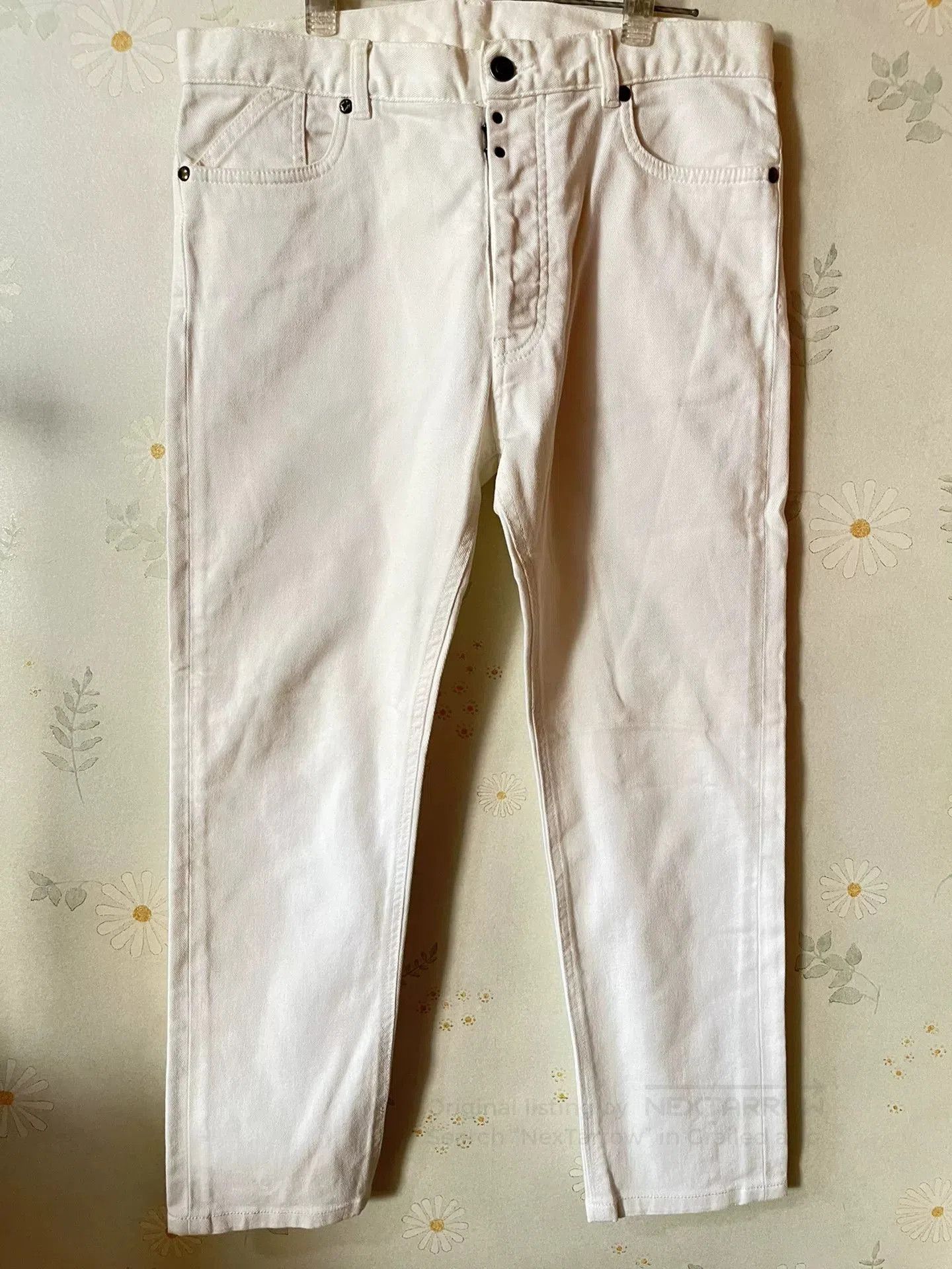 Maison Margiela Maison Margiela White Jeans. Size US 34 / EU 50 - 1 Thumbnail