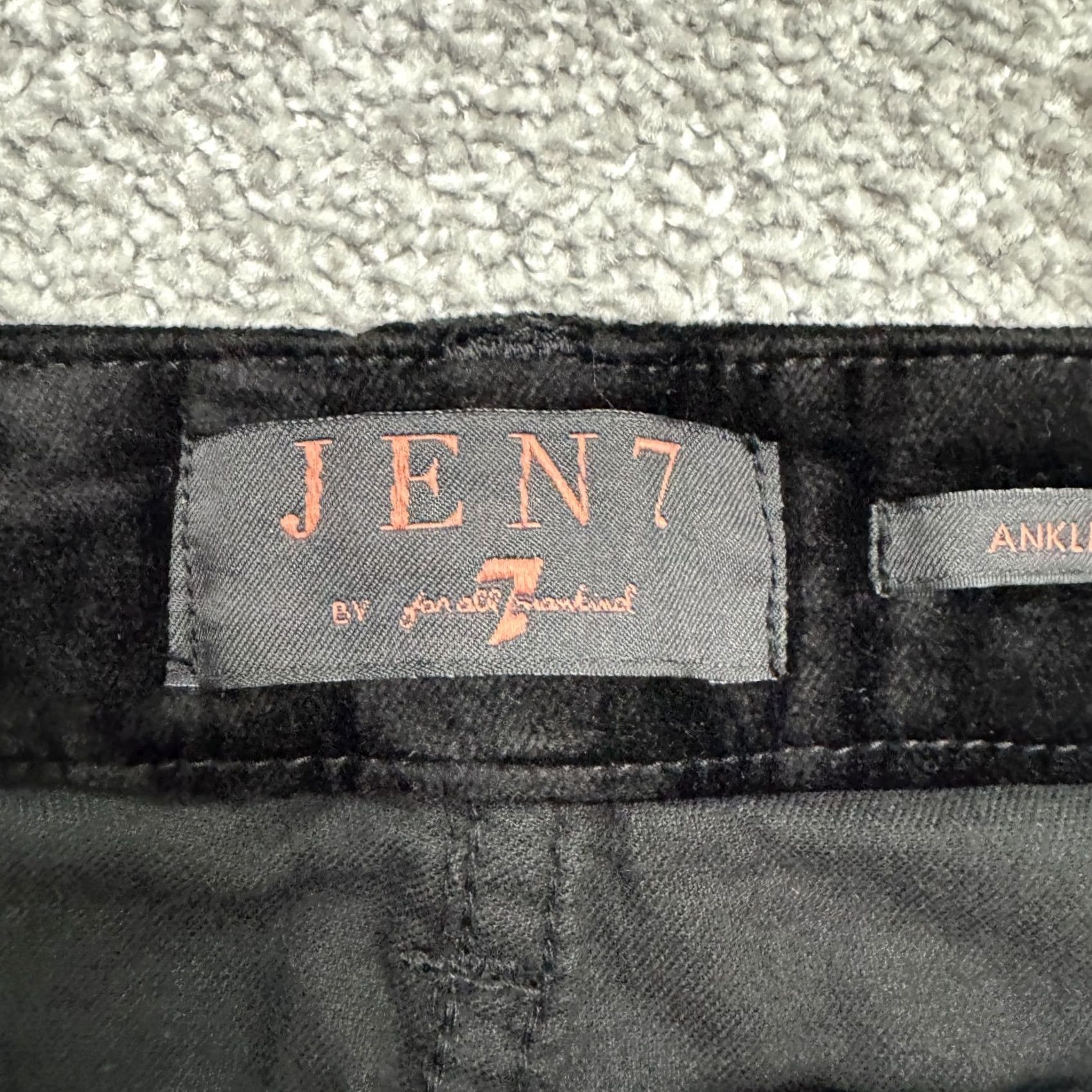 7 For All Mankind 7 For All Mankind Velvet Skinny Ankle Pants Womens 8 Black High Rise Jeans & Pants Shoes? Size 30" / US 8 / IT 44 - 7 Thumbnail