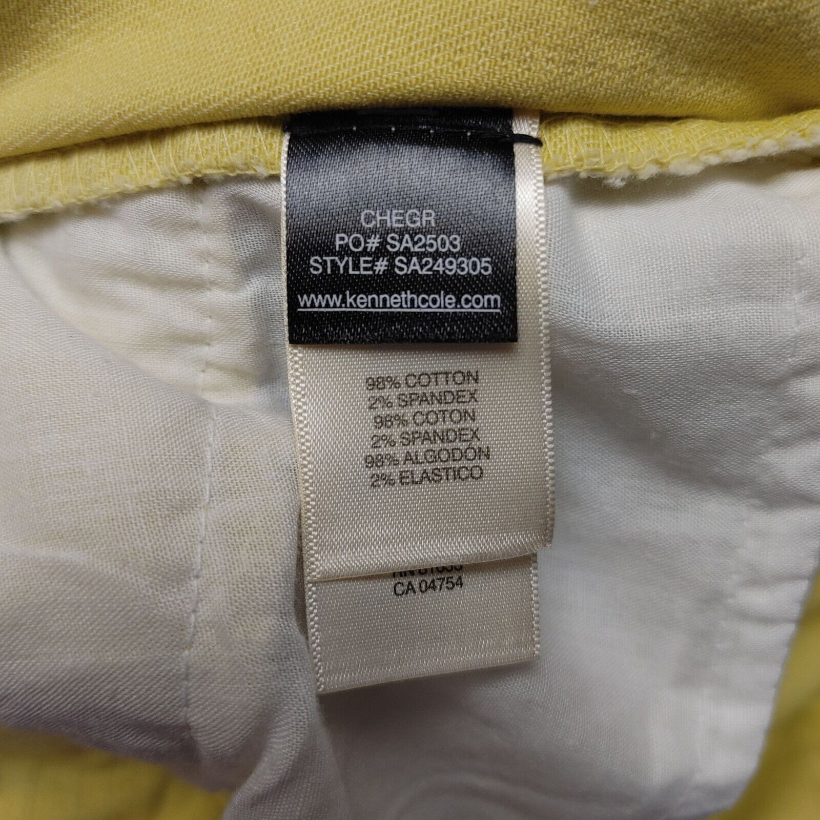 Kenneth Cole Kenneth Cole New York Women's Yellow Denim Jeans 27 Size 27" / US 4 / IT 40 - 5 Thumbnail