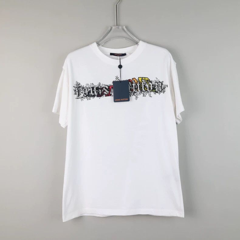 【NIGO☆主役級の可愛さ】Louis Vuitton★グラフィックTシャツ Louis Vuitton x Nigo Embroidered T-Shirt Deep Navy メンズ