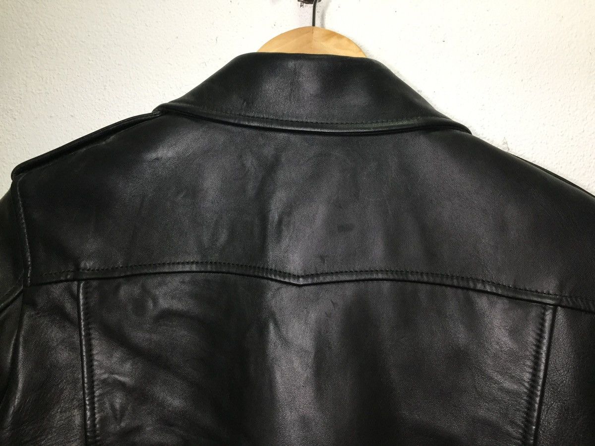 Saint Laurent Paris FW17 Saint Laurent Leather Biker Jacket With YSL Patches Size S / US 4 / IT 40 - 9 Thumbnail