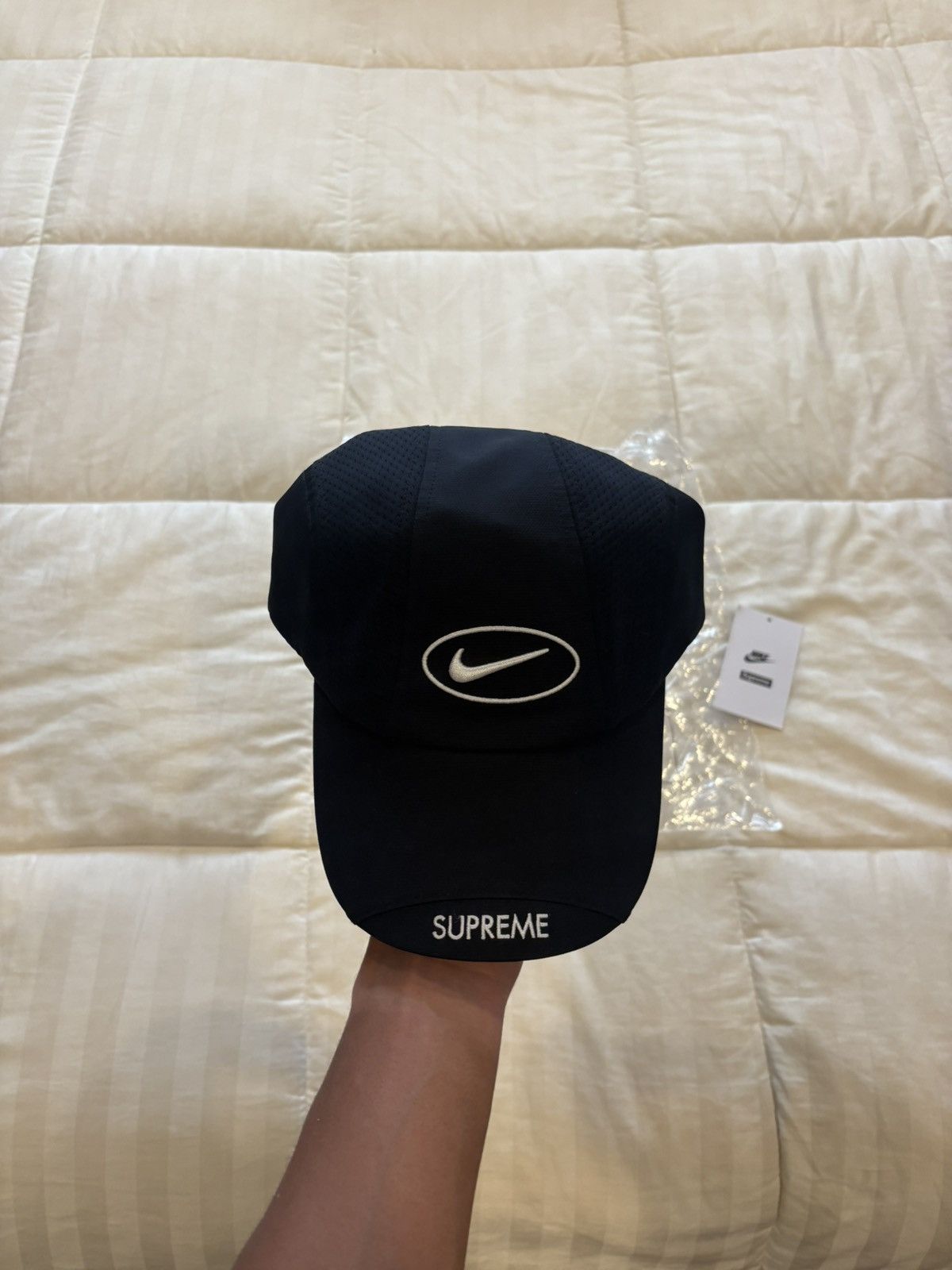 Nike × Supreme Supreme Nike Hat Black Size ONE SIZE - 4 Thumbnail