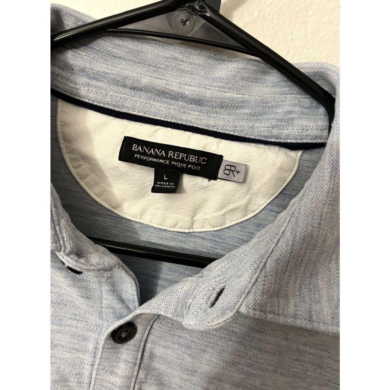 Banana Republic Banana Republic Polo Shirt Mens Performance Pique Shirt Size Large Blue Adult Polo Shirt Regular Fit Blue Mens Size US L / EU 52-54 / 3 - 2 Thumbnail