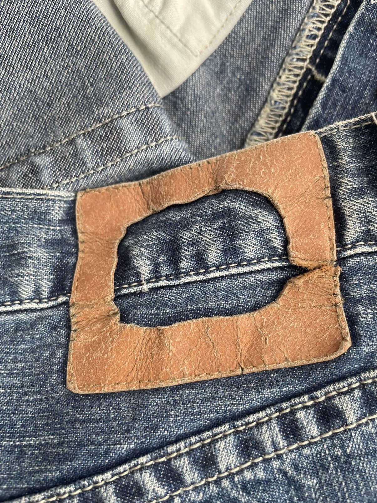 If Six Was Nine Press Clothing Distresed Denim Size US 33 - 12 Thumbnail