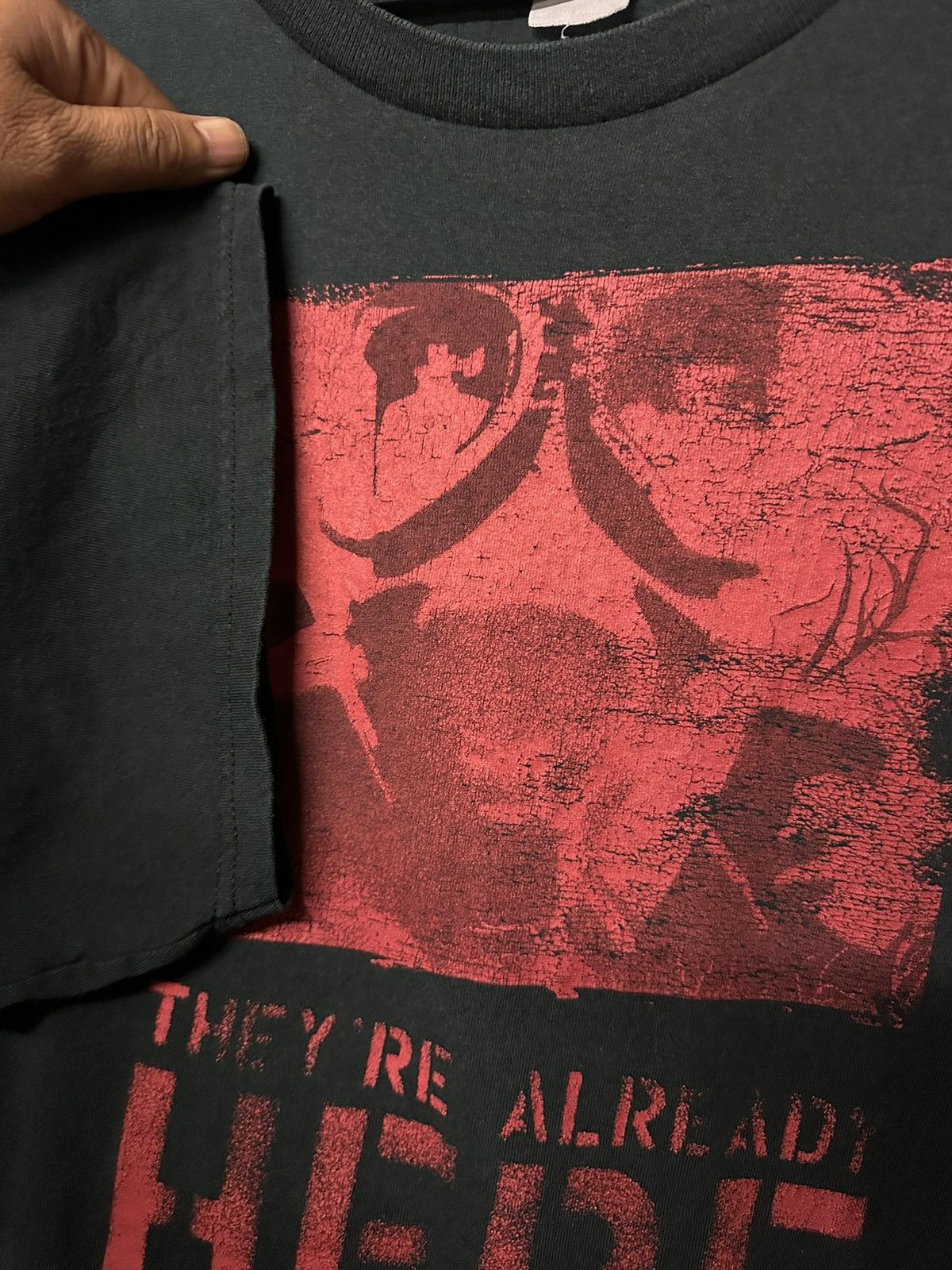 Giant Vintage War Of The Worlds American Science Movie Faded Tee Size US XXL / EU 58 / 5 - 4 Thumbnail