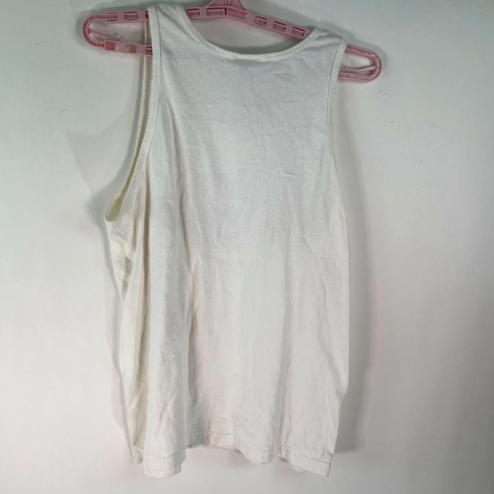 Vintage Del Sol Mens Tank Aruba De Curvy Dogs Ivory Round Neck Sleeveless L Shirt Graphic Cotton 100% Casual Mens Size US L / EU 52-54 / 3 - 3 Thumbnail