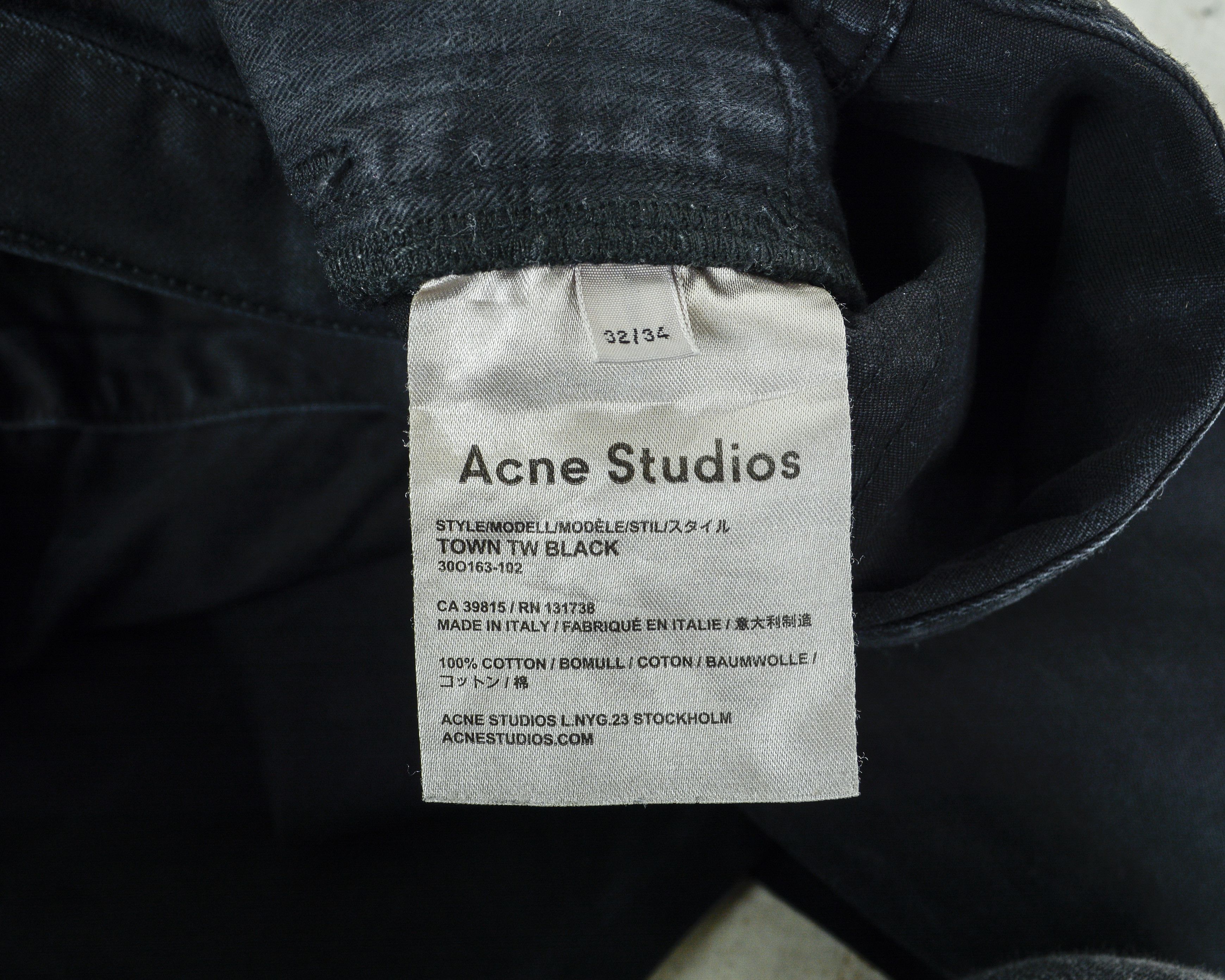 Acne Studios Town TW Jeans W32 L30 Pants Denim Slim Fit Trousers Size US 32 / EU 48 - 5 Thumbnail
