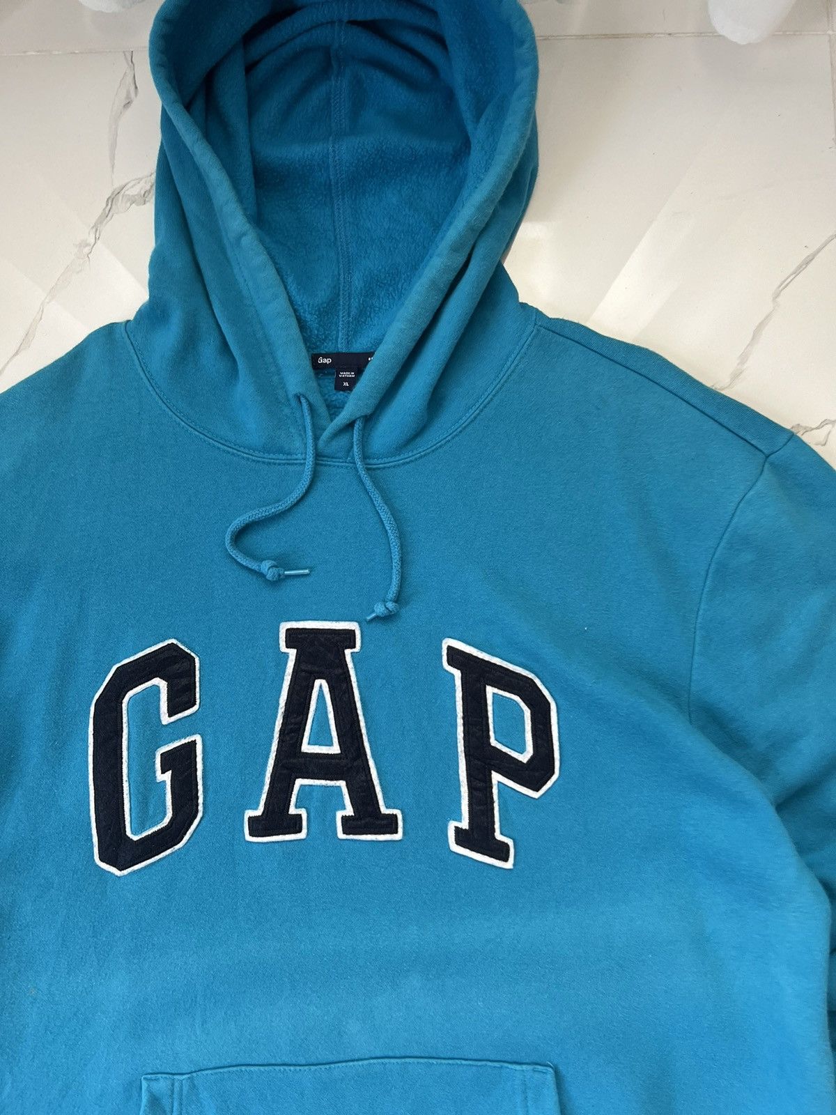 Gap × Vintage 90's GAP RETRO BIG LOGO RARE Y2K HOODIE Size US XL / EU 56 / 4 - 2 Thumbnail