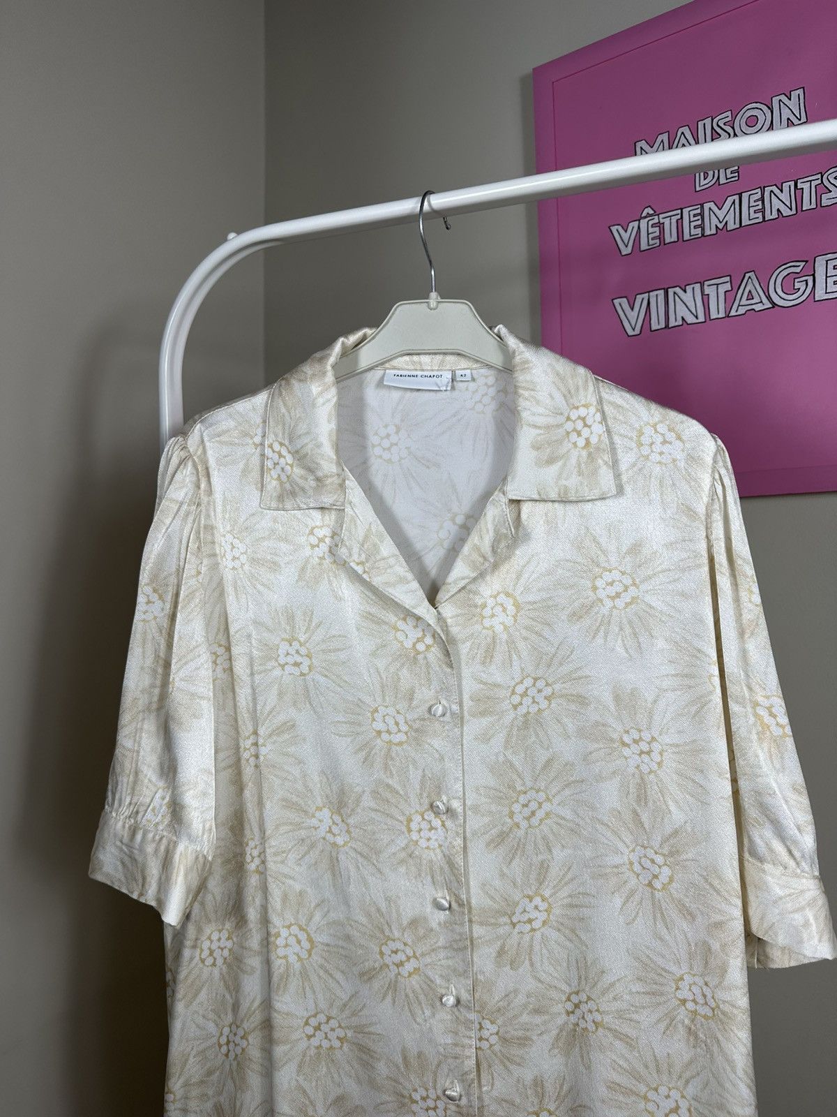 Other Fabienne Chapot Blouse Flowered Gold Size M / US 6-8 / IT 42-44 - 4 Thumbnail