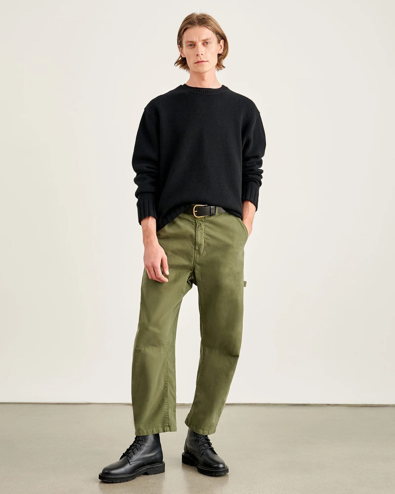 Other Nili Lotan Carpenter Trousers - Olive Size US 32 / EU 48 - 11 Thumbnail