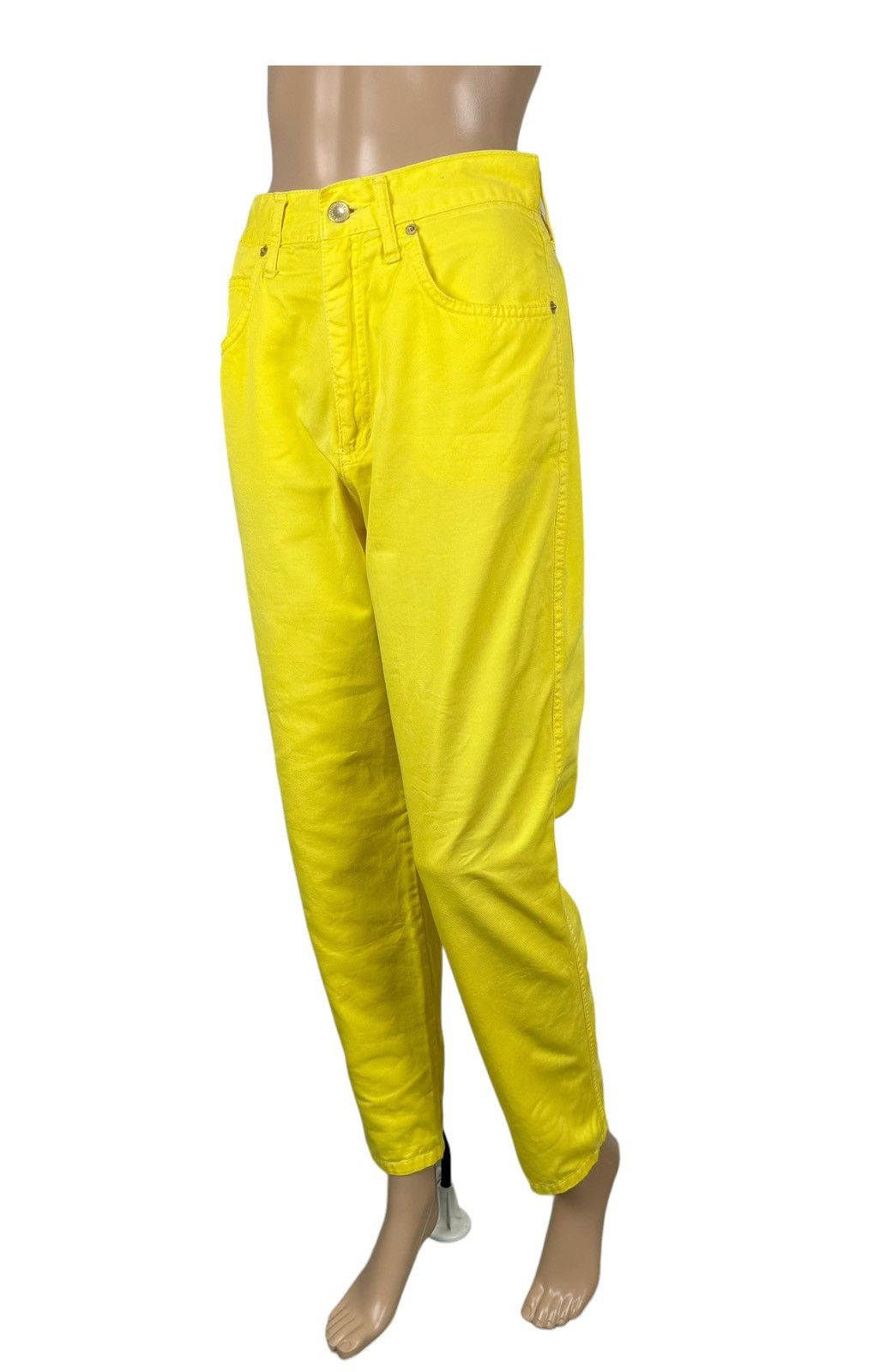 Vintage Roccobarocco Vintage Jeans Yellow Logo Size 29 Size 29" - 2 Thumbnail