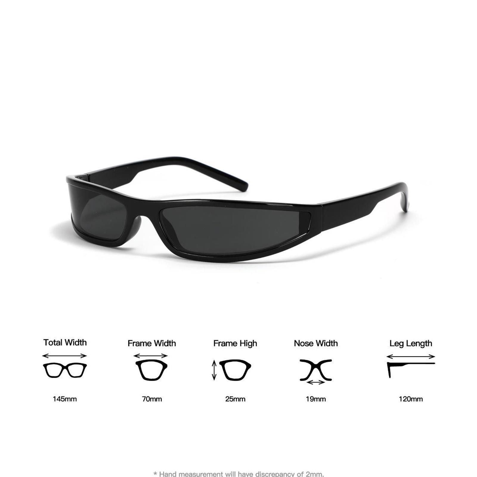 Japanese Brand Vtg Y2k Avant Garde Future Sunglasses Black Unisex One Size Size ONE SIZE - 8 Thumbnail