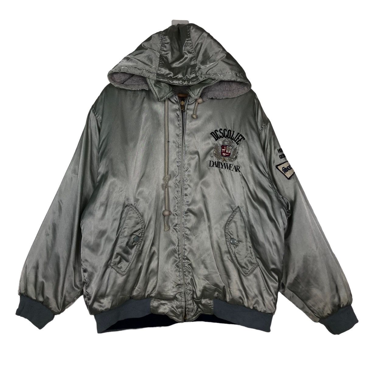 Japanese Brand 🔥Reversible Bomber Jacket American Sport No Time Lose Size US M / EU 48-50 / 2 - 12 Thumbnail