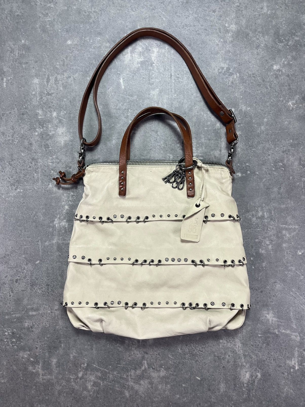 A.S.98 A.S.98 Studded Big Shoulder / Handbag Archive Avantgarde Size ONE SIZE - 1 Thumbnail
