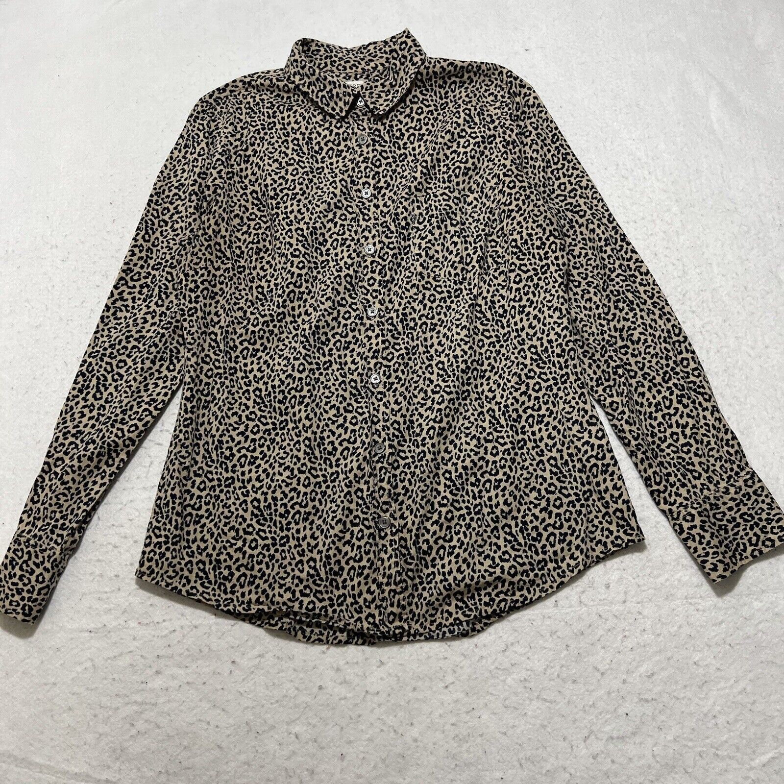 J.Crew J. Crew Button Up Long Sleeve Cheetah Leopard Print Top Size S / US 4 / IT 40 - 1 Thumbnail