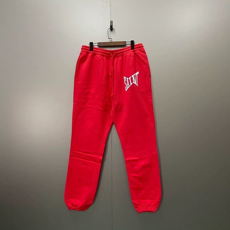 Saint Michael Saint Michael size xl Red monogrammed logo drawstring swea Size US 32 / EU 48 - 1 Thumbnail