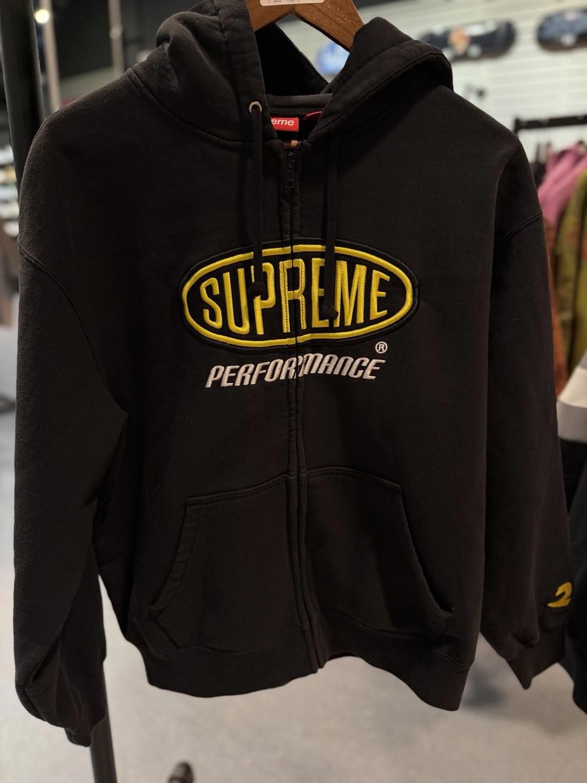 Supreme Supreme Performance Zip Up Hooded Sweatshirt Black Size (M) Size US M / EU 48-50 / 2 - 2 Thumbnail