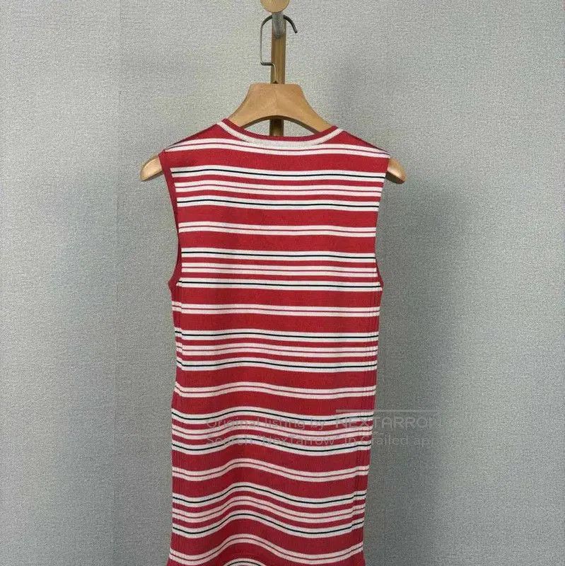 Louis Vuitton Louis Vuitton Red Striped Cotton T. Size XS / US 0-2 / IT 36-38 - 2 Thumbnail