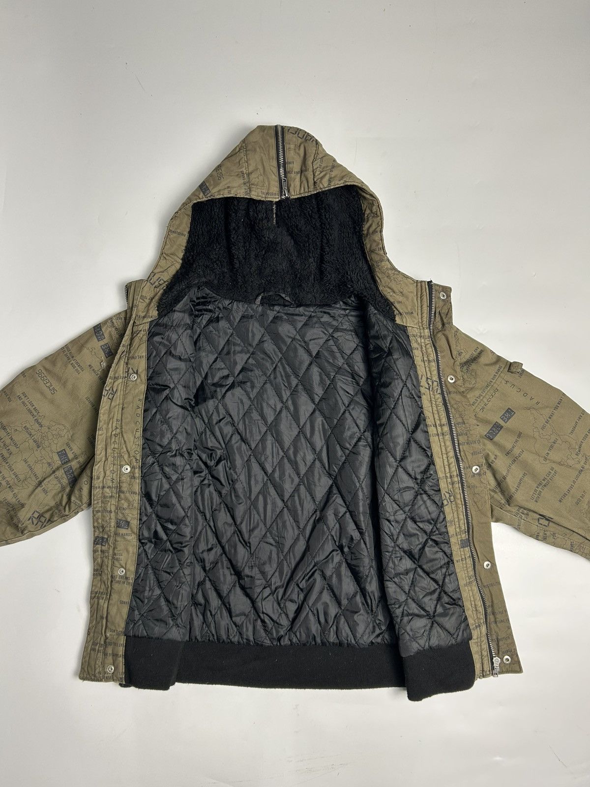 Japanese Brand RAD CUSTOM HOODIE BOMBER JACKET Size US XS / EU 42 / 0 - 4 Thumbnail