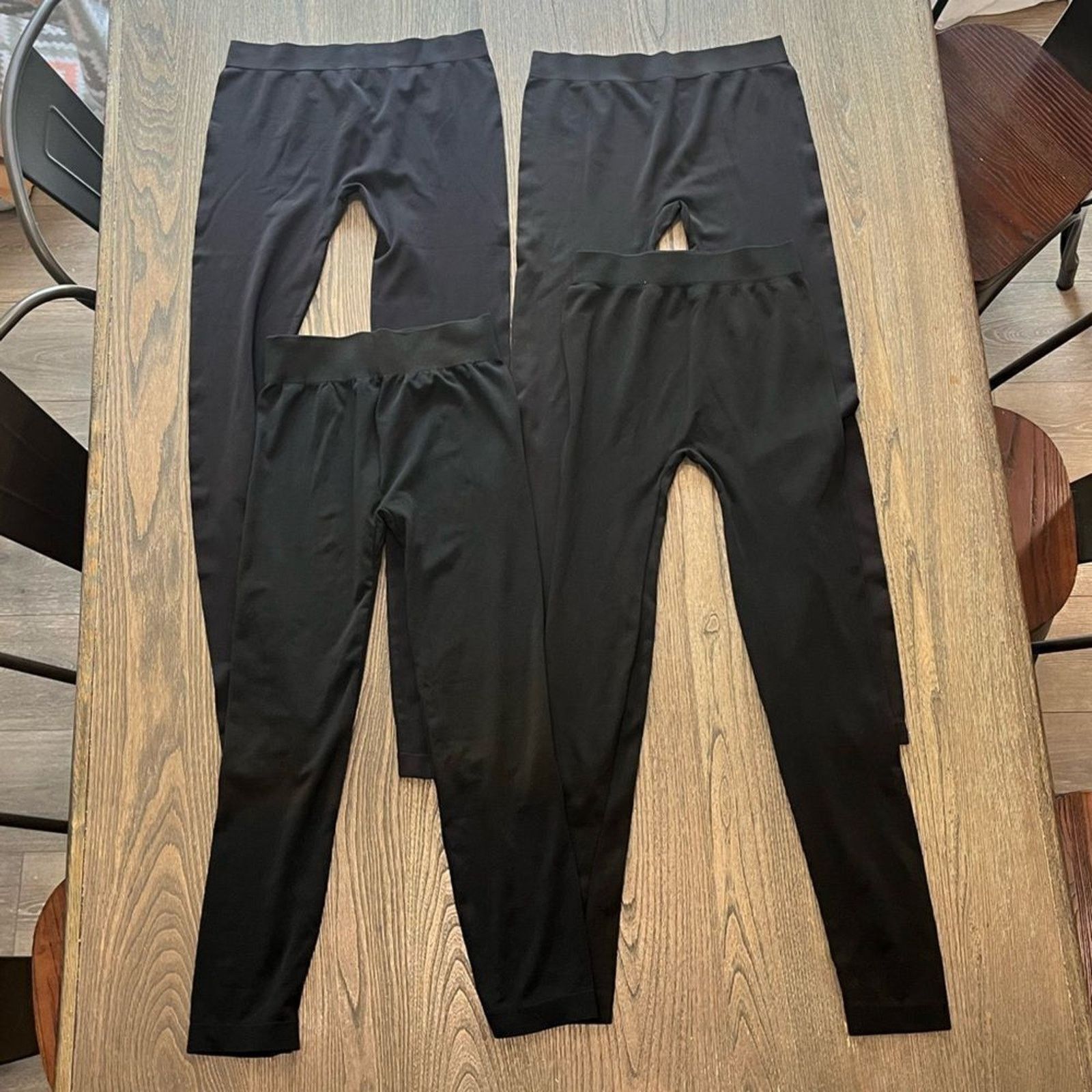 Vintage NWOT 4 Pack Black Ankle Length Leggings Juniors Size Small Size 27" / US 4 / IT 40 - 1 Thumbnail