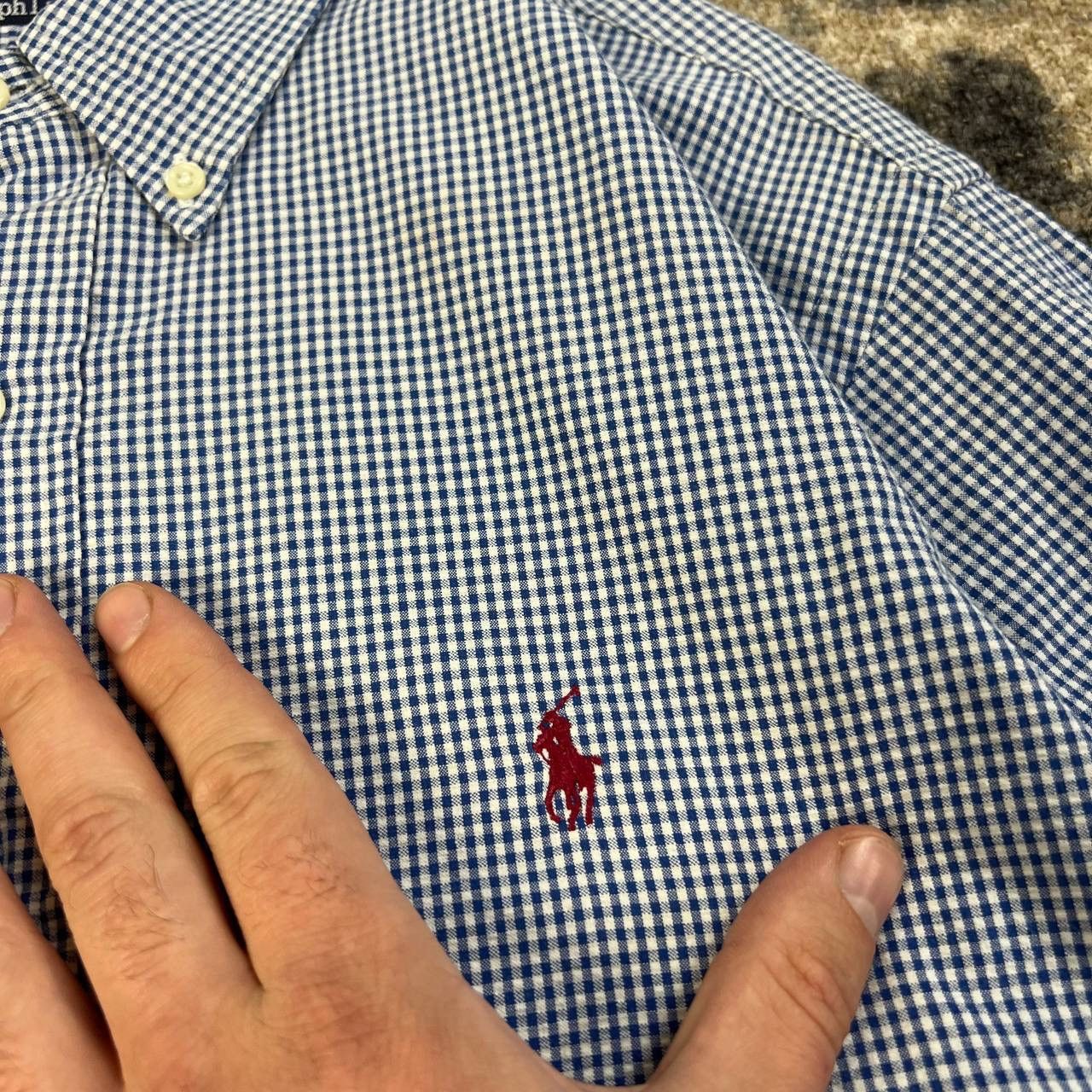 Polo Ralph Lauren Polo Ralph Lauren Vintage Luxury Button Up Checkered Shirt Size US L / EU 52-54 / 3 - 4 Thumbnail