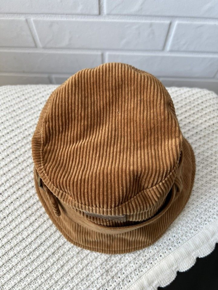 Dolce & Gabbana Dolce & Gabbana Hat Velveteen Fur Cotton Brown Size M Size ONE SIZE - 7 Thumbnail