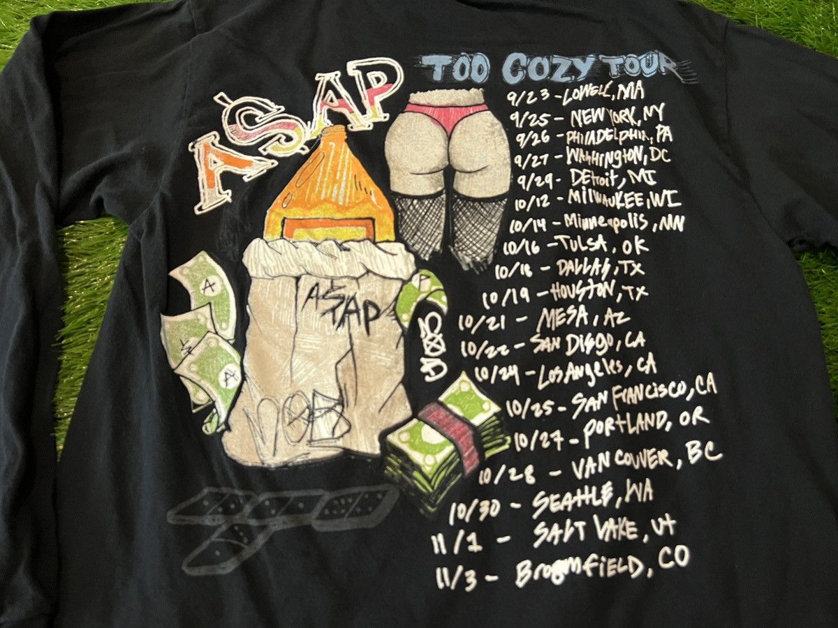 A$AP Rocky 2017 ASAP Rocky Shirt ASAP Mob Too Cozy Tour Tee Merch A$AP Size US M / EU 48-50 / 2 - 5 Thumbnail