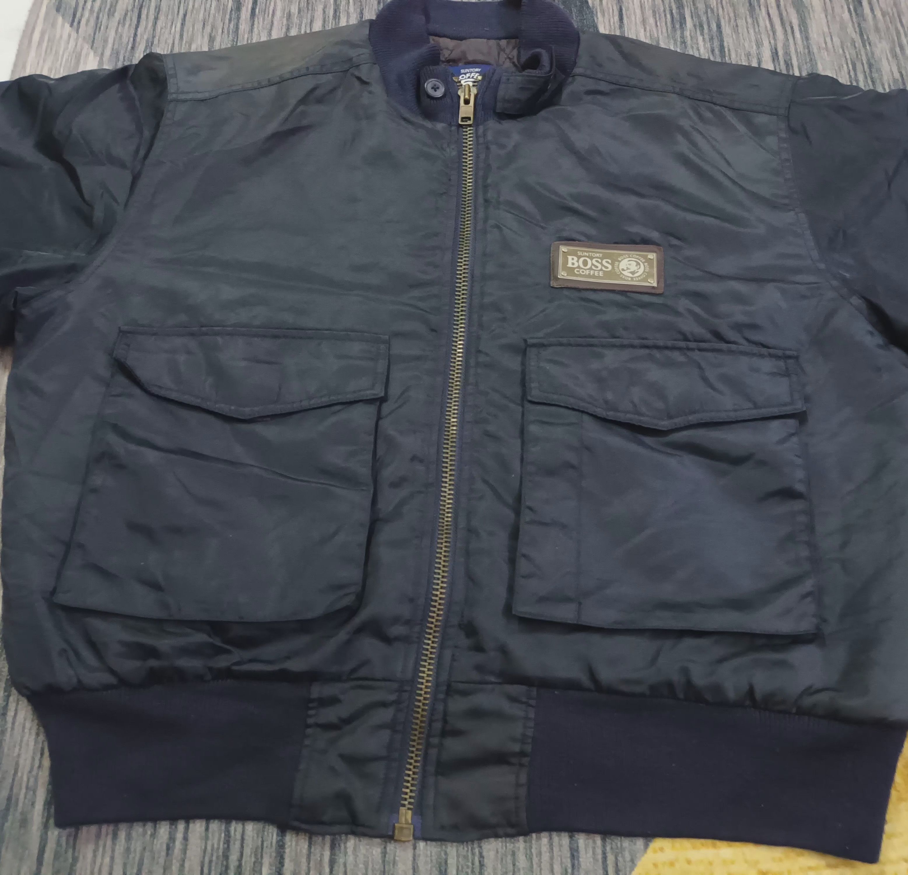 Japanese Brand 🔥 SUNTORY COFFEE BOSS BOMBER JACKET 🔥 Size US XXL / EU 58 / 5 - 8 Thumbnail