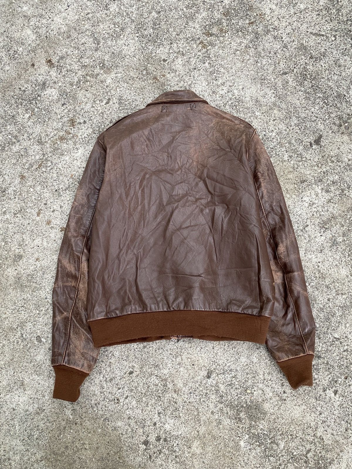 Aero Leathers 1970s Type A2 Aero Leather Us Army Patina Design Jacket Size US S / EU 44-46 / 1 - 3 Thumbnail