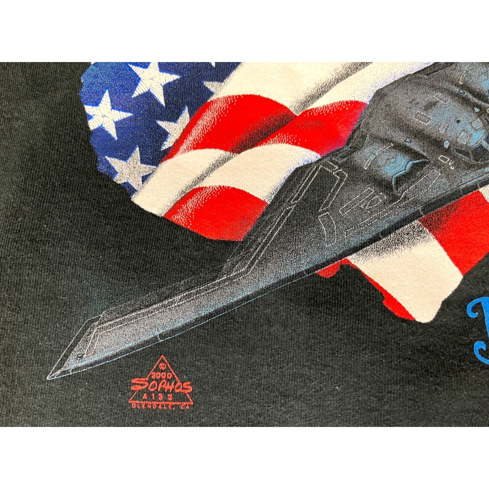 Fruit Of The Loom Men's Vintage Spirit of America B-2 Bomber Crewneck Sweatshirt Sz M Shirt Mens Size US M / EU 48-50 / 2 - 5 Thumbnail