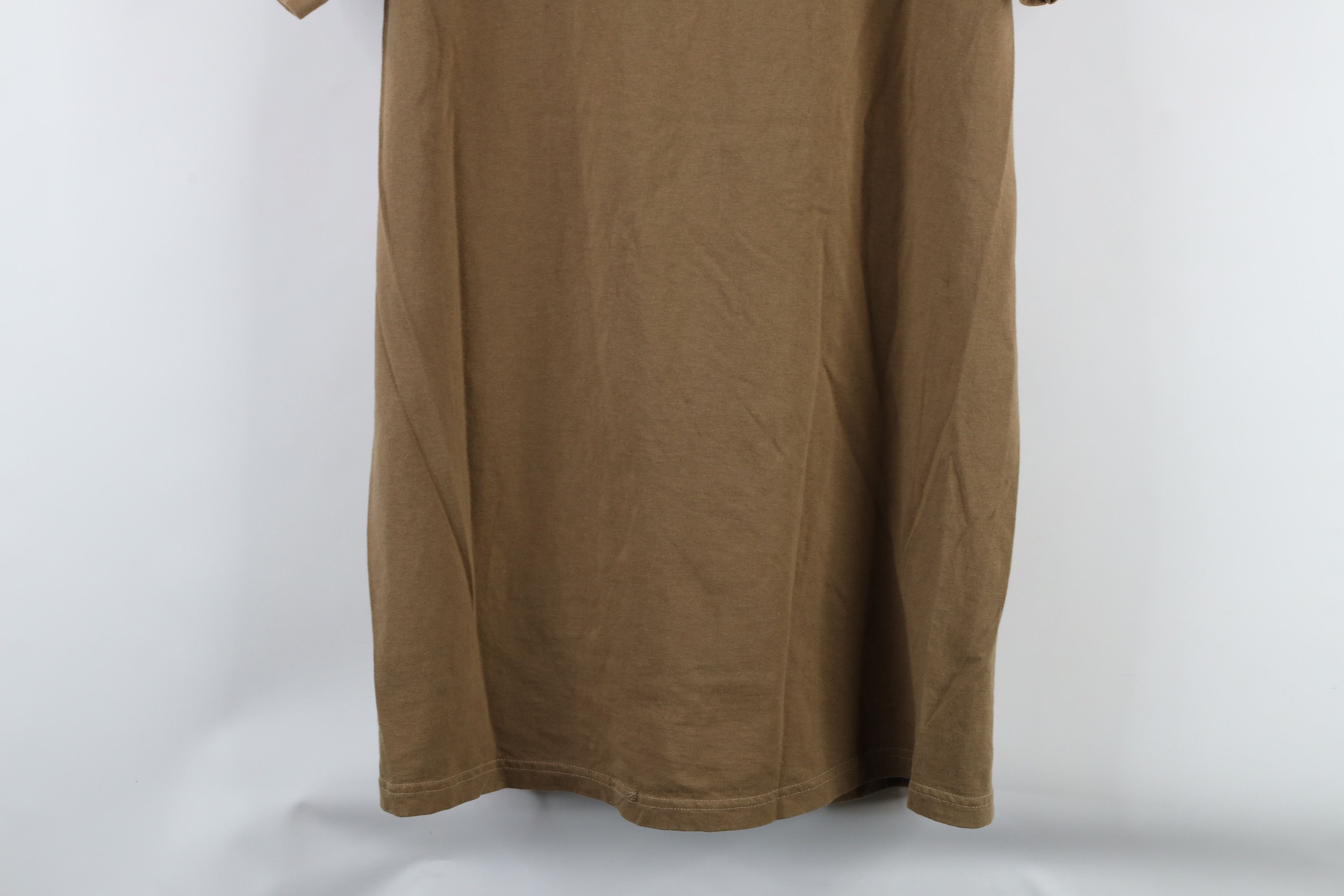 Vintage Vintage 90s Streetwear Short Sleeve T-Shirt Brown Cotton USA Size US L / EU 52-54 / 3 - 12 Thumbnail