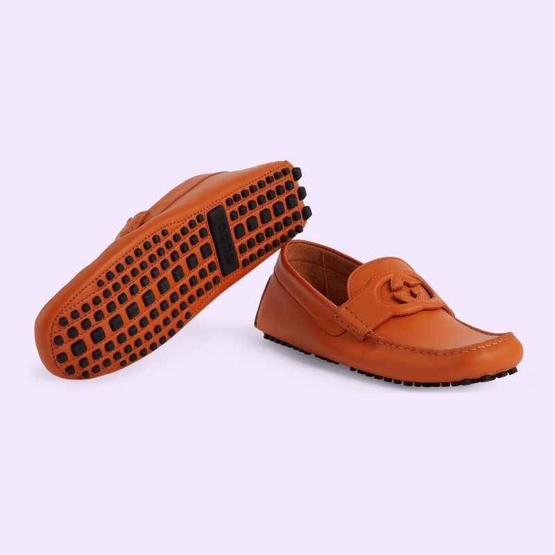 Gucci o1loc1c0326 843222 Men's Interlocking G Driver Loafers Shoes Size US 6.5 / EU 39-40 - 6 Thumbnail