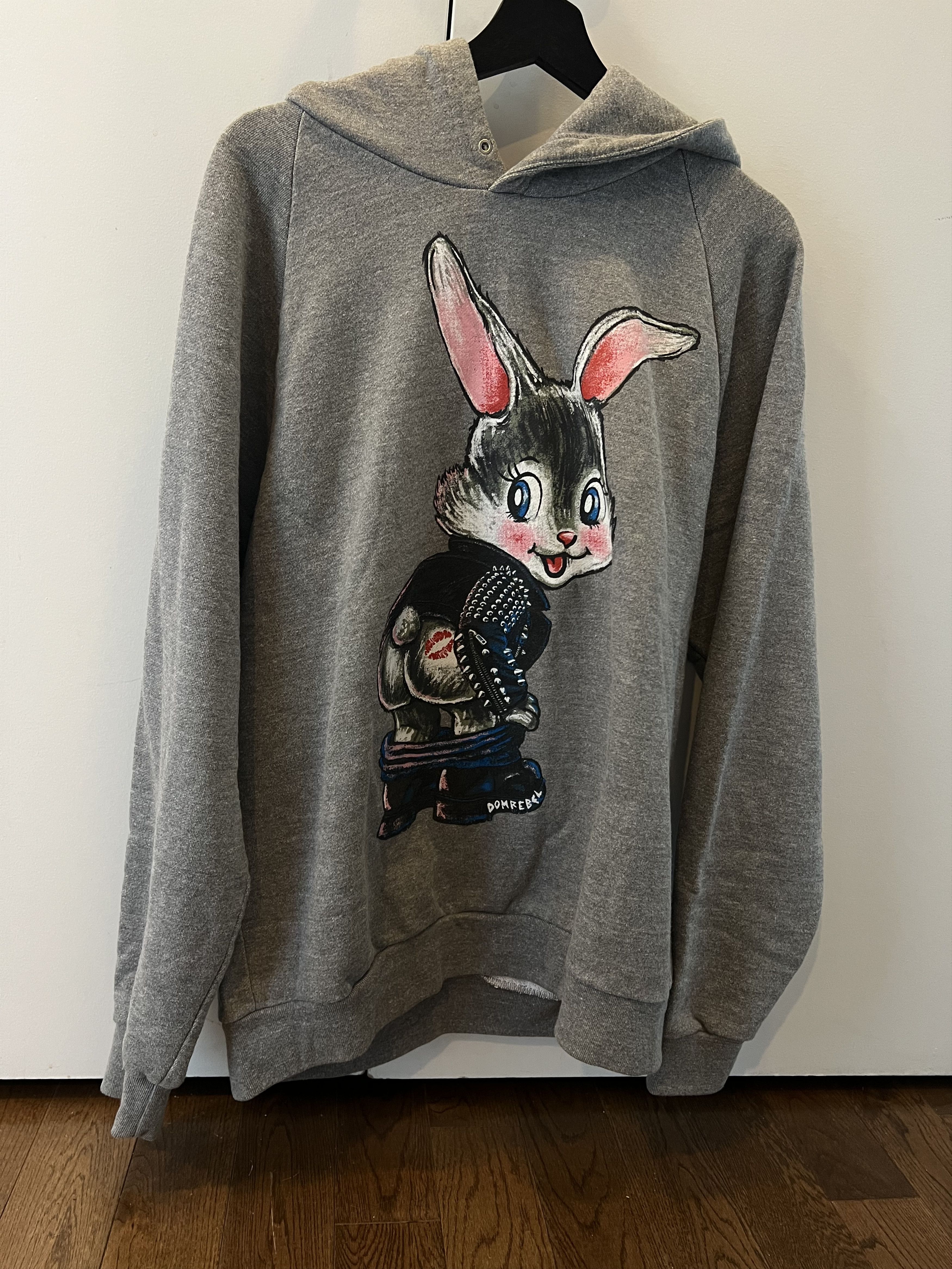 DOMREBEL Dom Rebel / Gray Bunny Hoodie Size US L / EU 52-54 / 3 - 1 Thumbnail