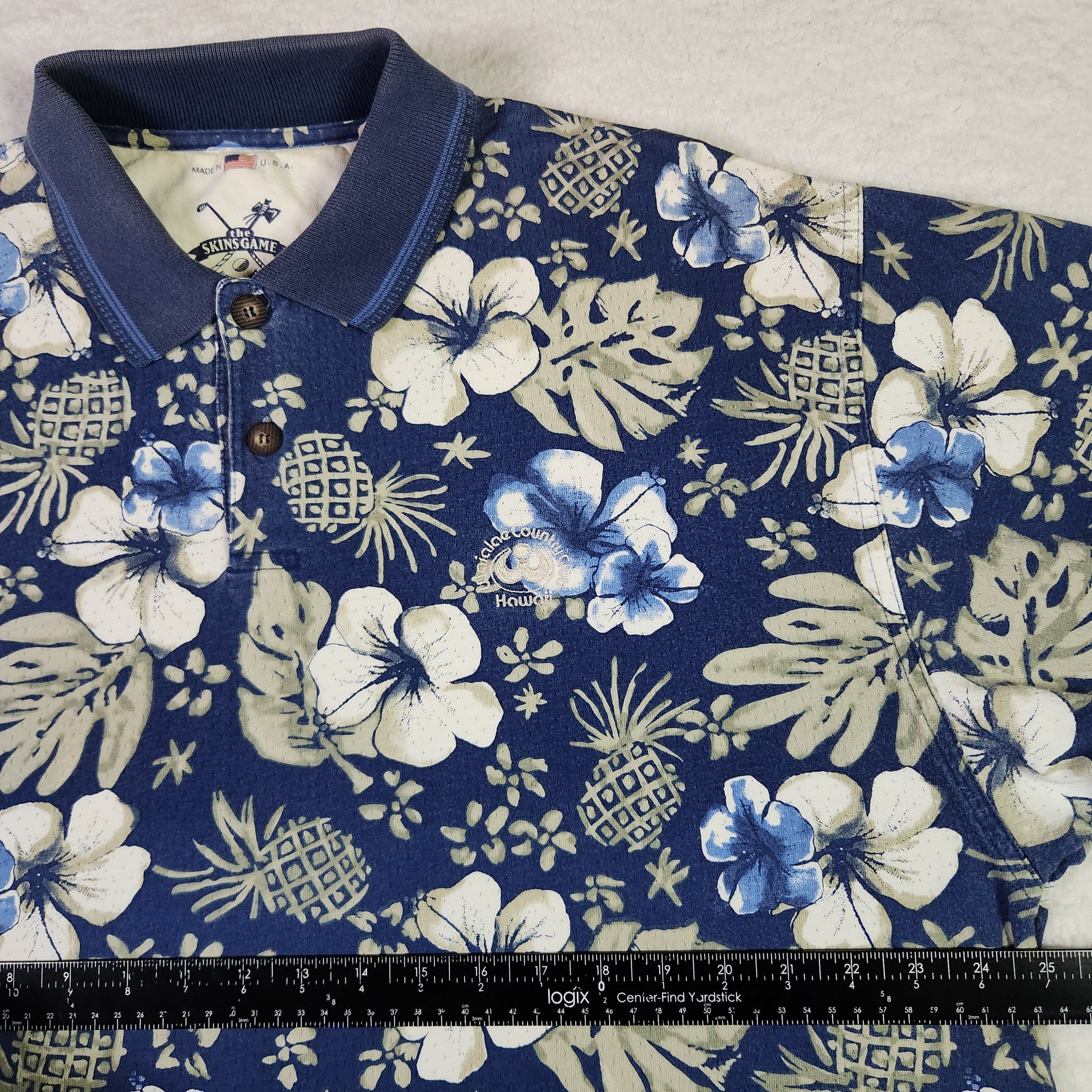 Vintage VINTAGE The Skins Game Hawaiian Golf Polo Shirt XL Floral Size US XL / EU 56 / 4 - 11 Thumbnail