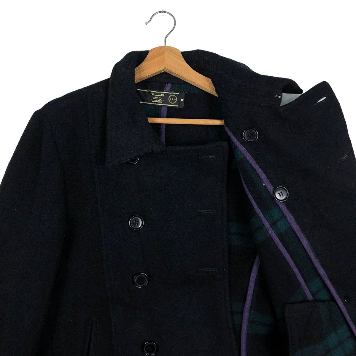 Beauty Beast 🔥90’s Vtg Wool Double Breast Jacket Breath Mint Issey Miyake Size US M / EU 48-50 / 2 - 10 Thumbnail