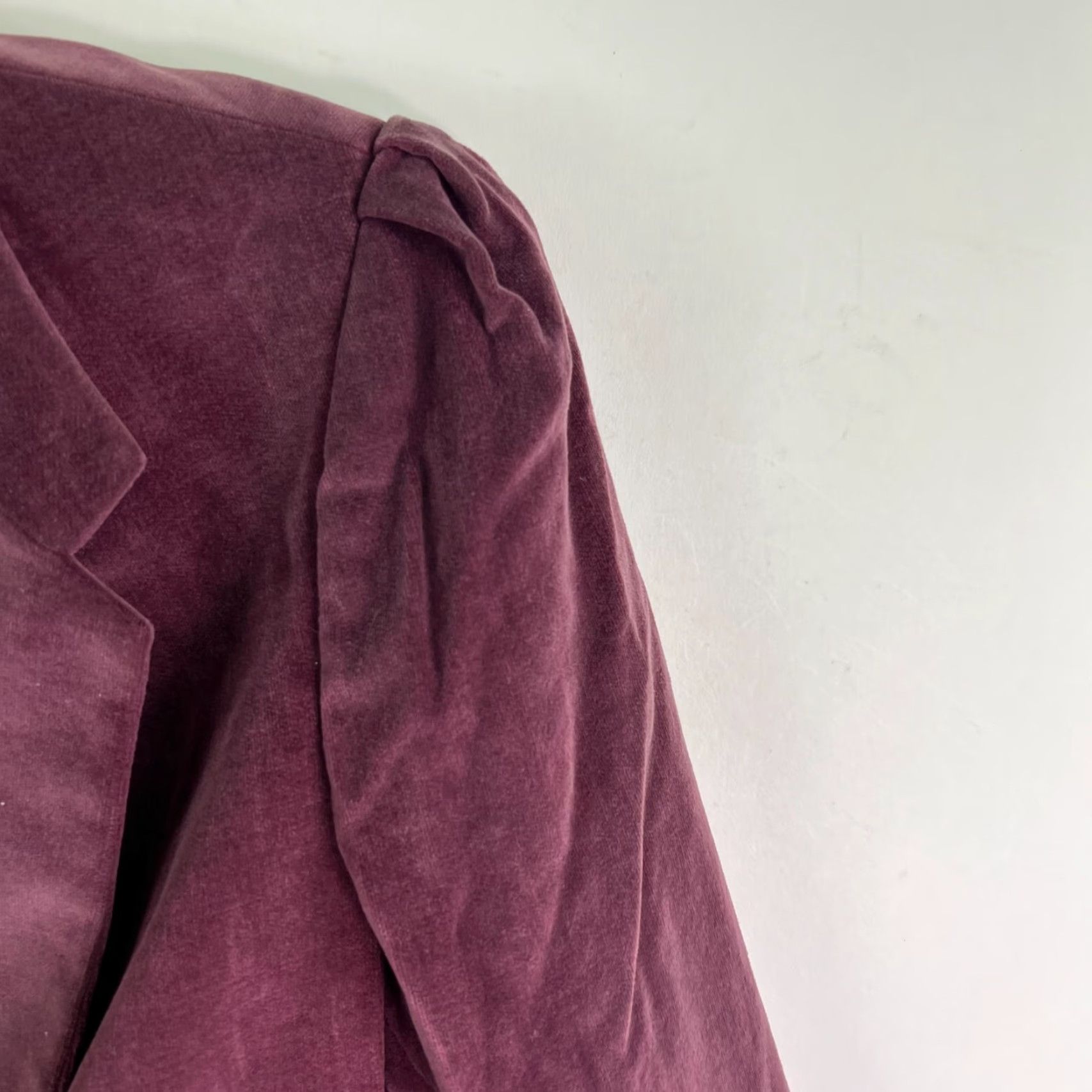 Vintage VINTAGE Personal Blazer Shirt Women 7 Purple 80s Designer Notch Lapel Single-Breasted Tailored Jacket Regular Size 7 Mauve US Seller Size M / US 6-8 / IT 42-44 - 3 Thumbnail