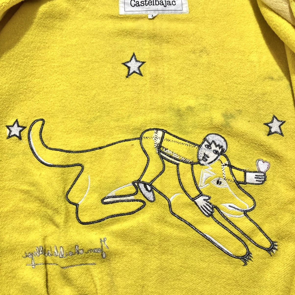 Jean Charles De Castelbajac 1990s Vintage Jean-Charles De Castelbajac Graphic Ziphoodie Size US L / EU 52-54 / 3 - 15 Thumbnail